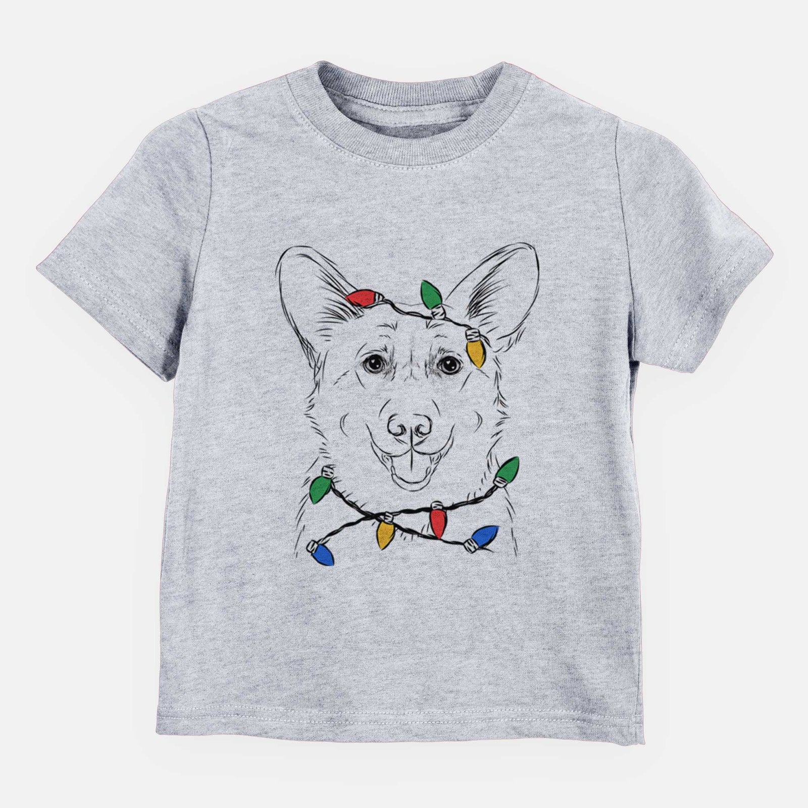 Christmas Lights Ricco the Corgi - Kids/Youth/Toddler Shirt