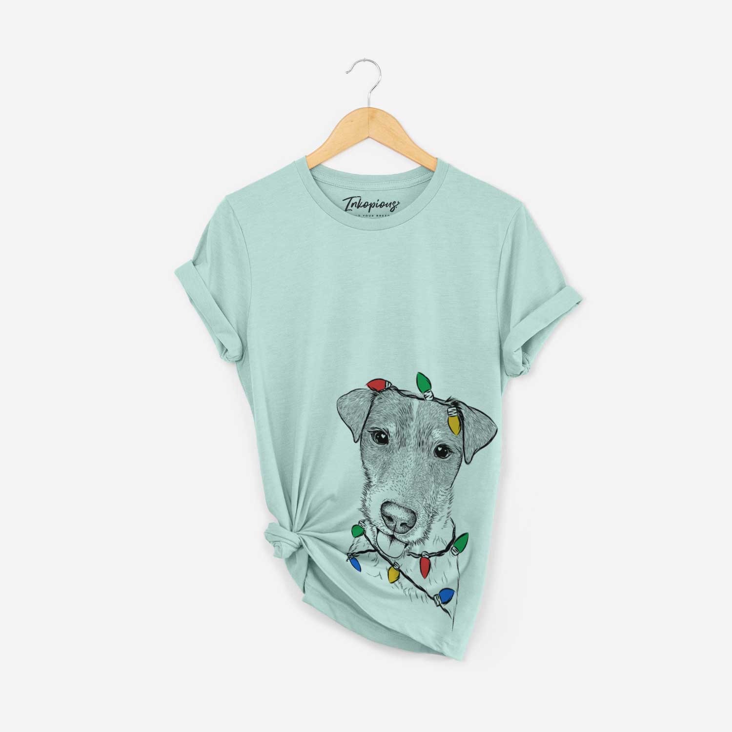 Christmas Lights Rider the Parson Russell Terrier - Unisex Crewneck