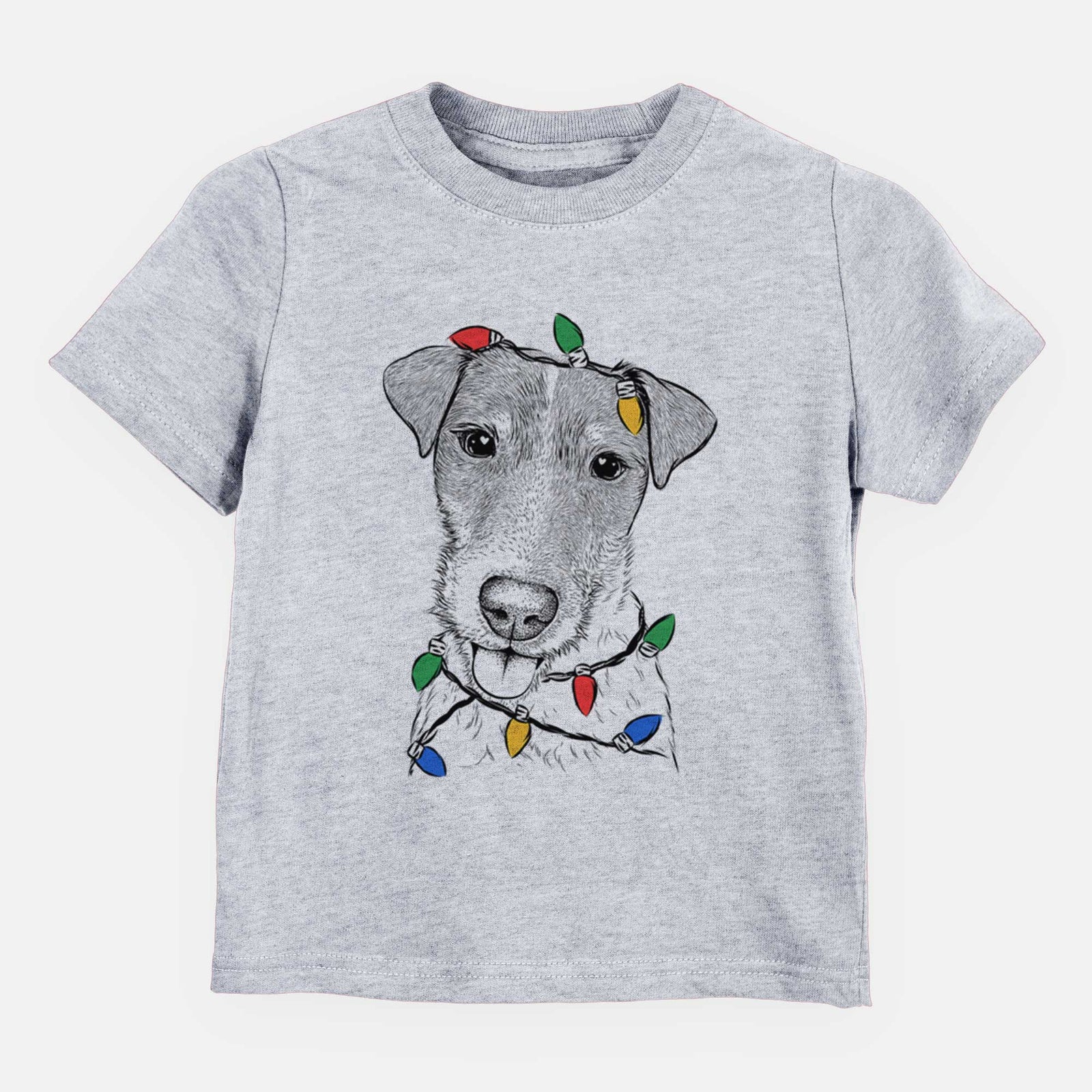 Christmas Lights Rider the Parson Russell Terrier - Kids/Youth/Toddler Shirt