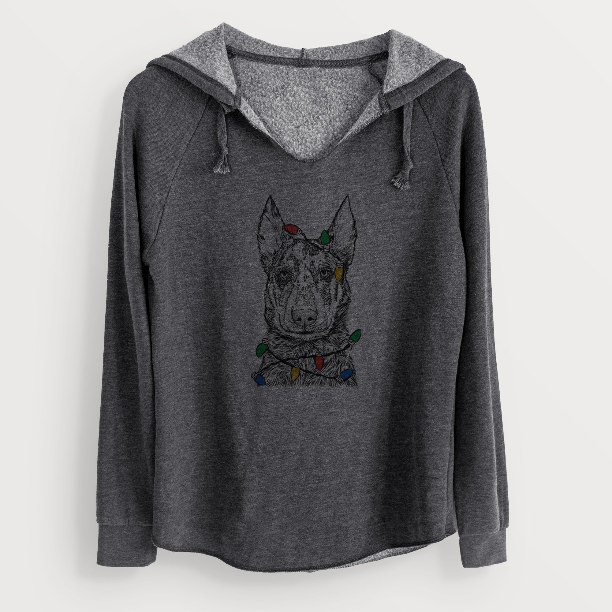 Christmas Lights Riggs the Beauceron - Cali Wave Hooded Sweatshirt