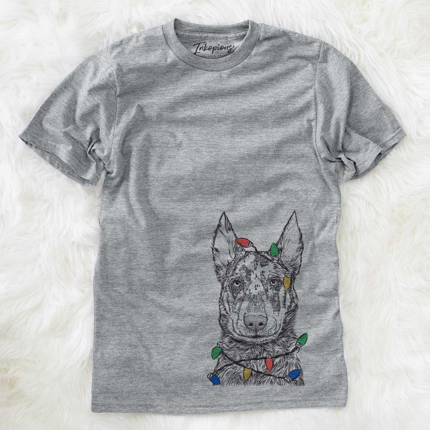 Christmas Lights Riggs the Beauceron - Unisex Crewneck