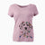 Christmas Lights Riot the Dalmatian - Women's V-neck Shirt