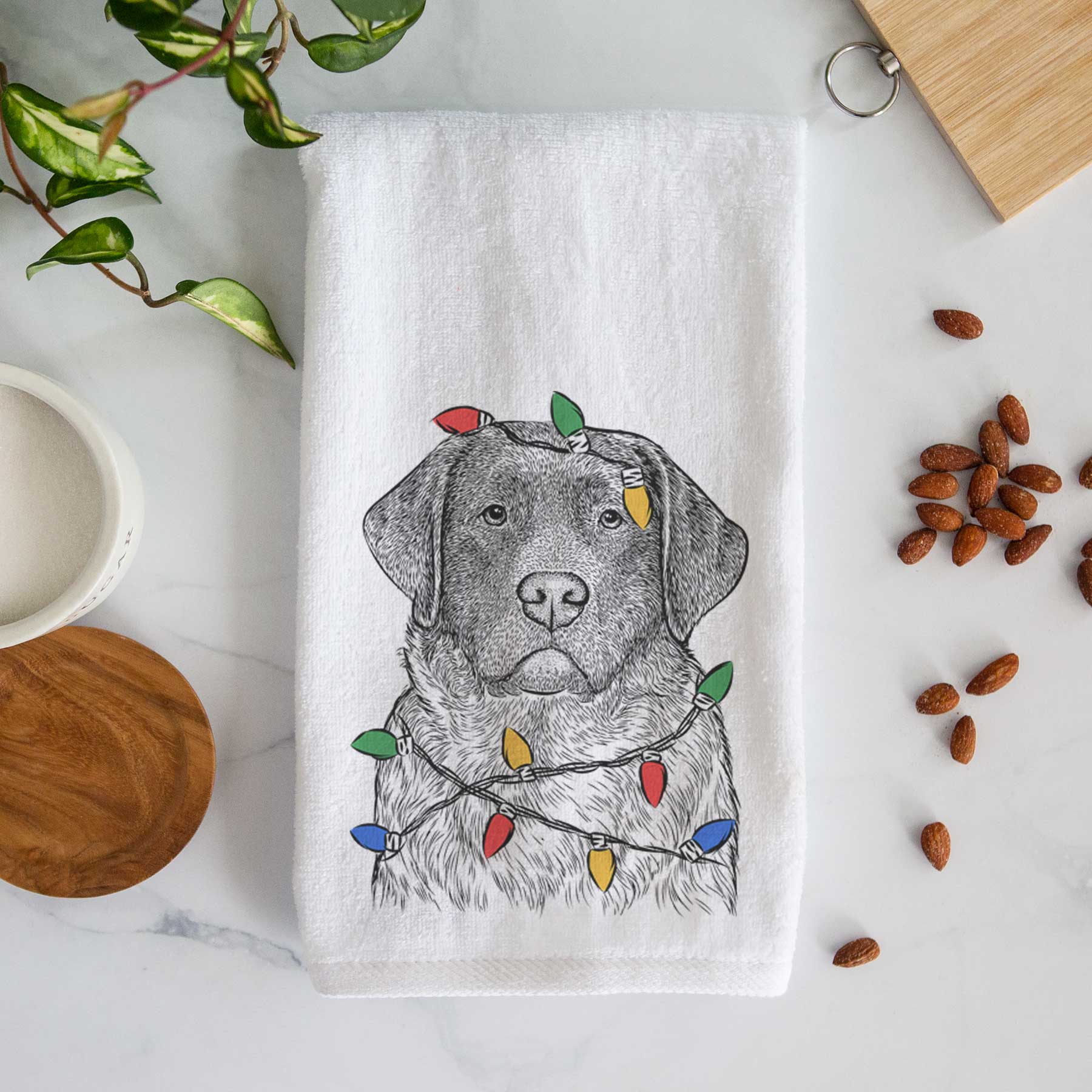 River the English Labrador Retriever Decorative Hand Towel