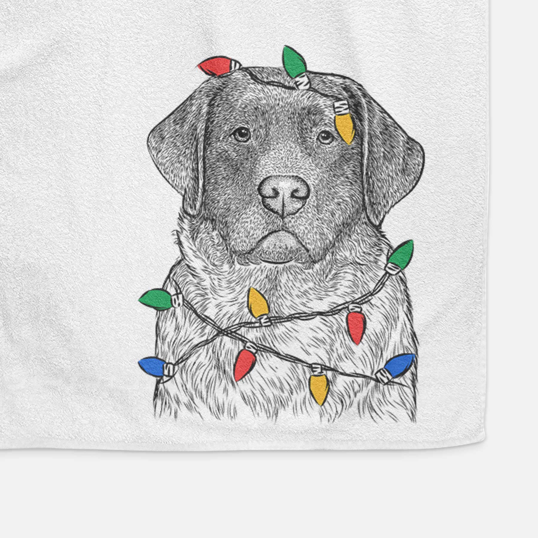 River the English Labrador Retriever Decorative Hand Towel