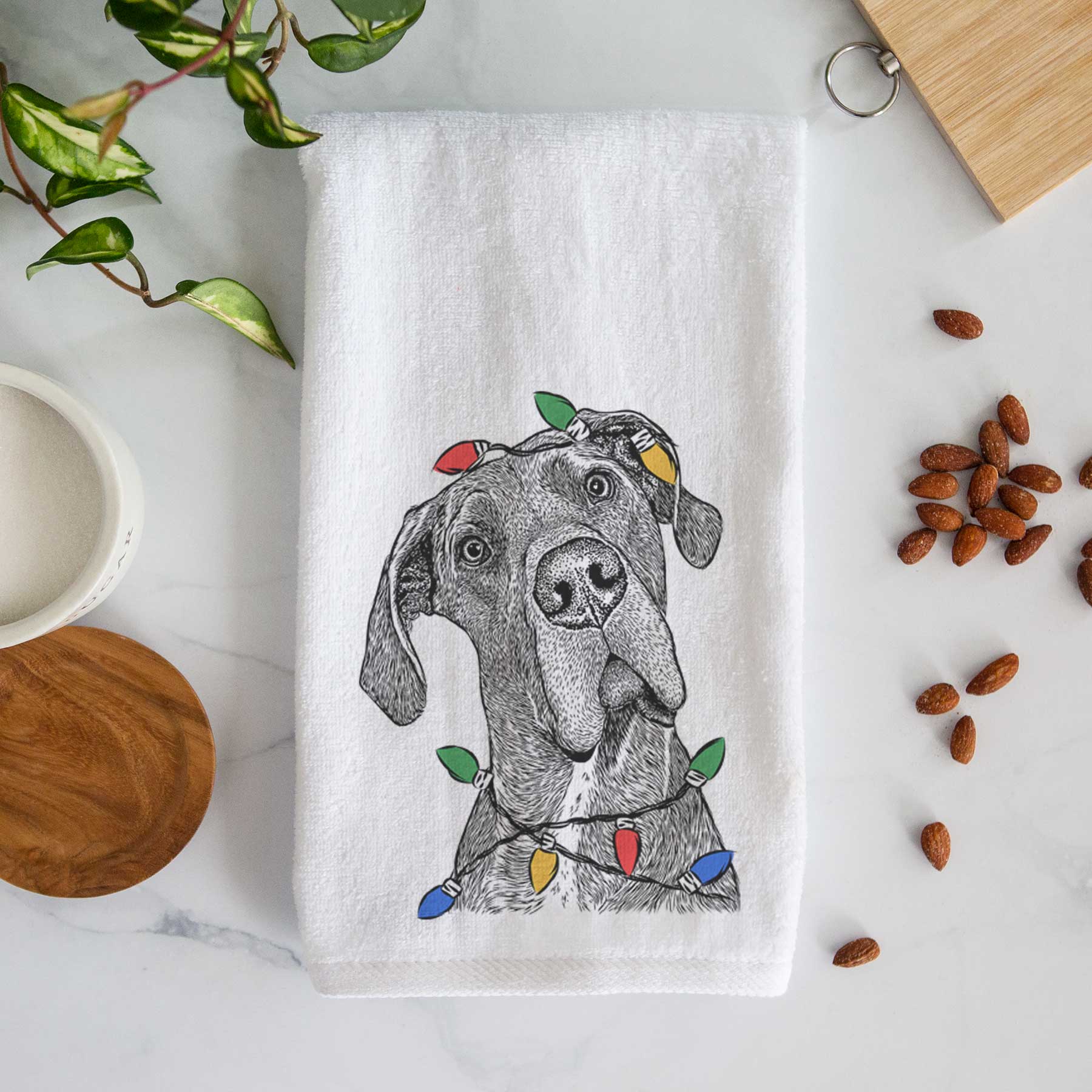 River the Great Dane Decorative Hand Towel