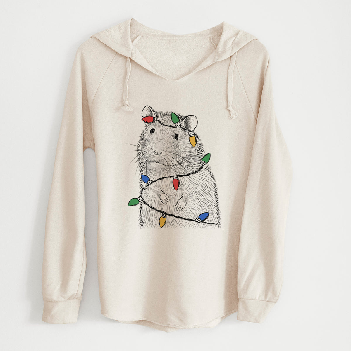 Christmas Lights Rizzo the Rat - Cali Wave Hooded Sweatshirt