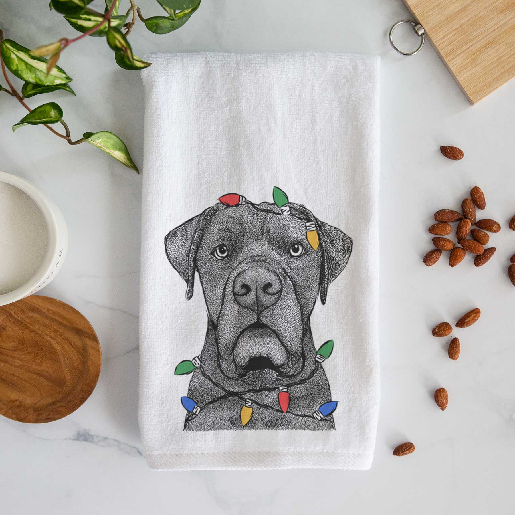 Rocco the Cane Corso Decorative Hand Towel