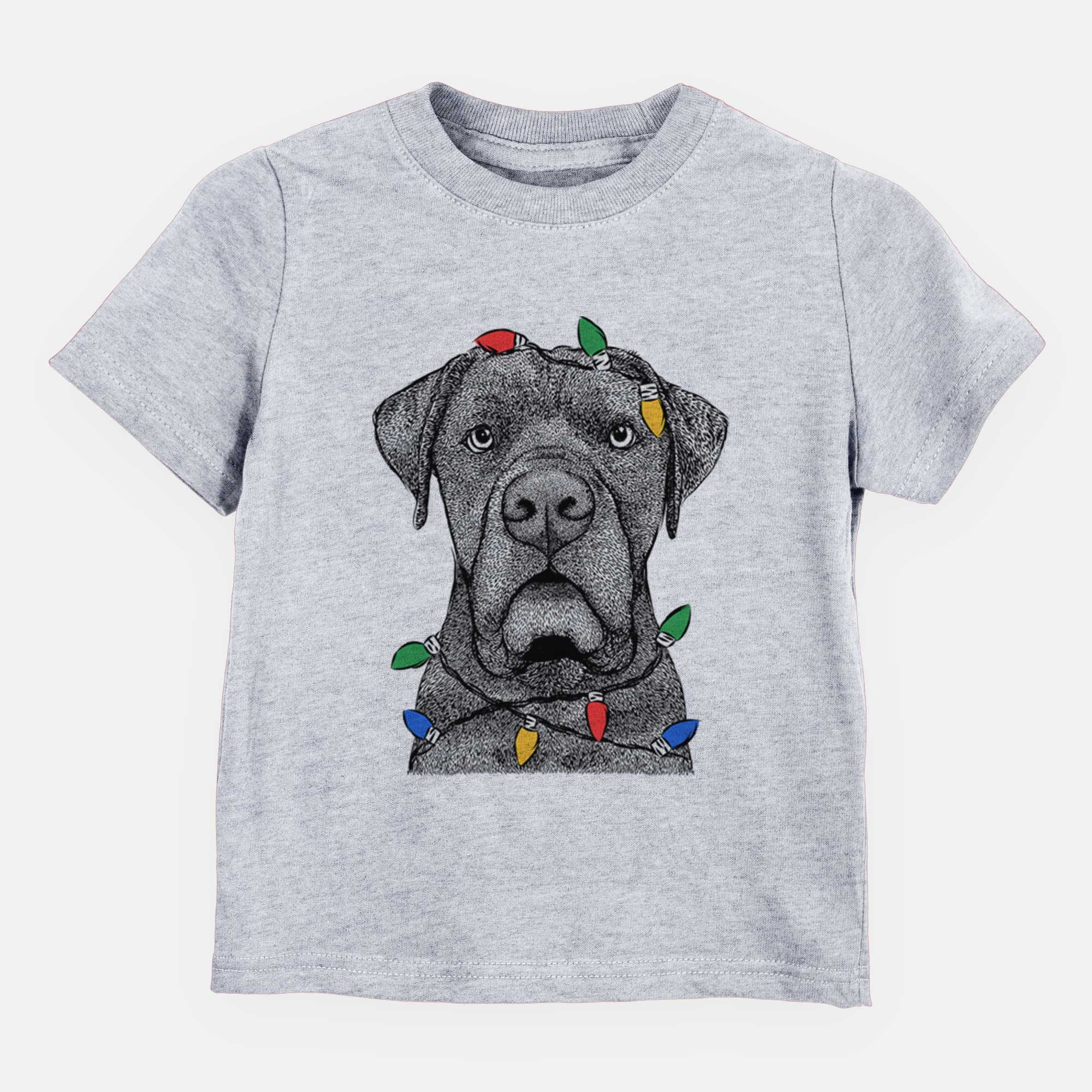 Christmas Lights Rocco the Cane Corso - Kids/Youth/Toddler Shirt