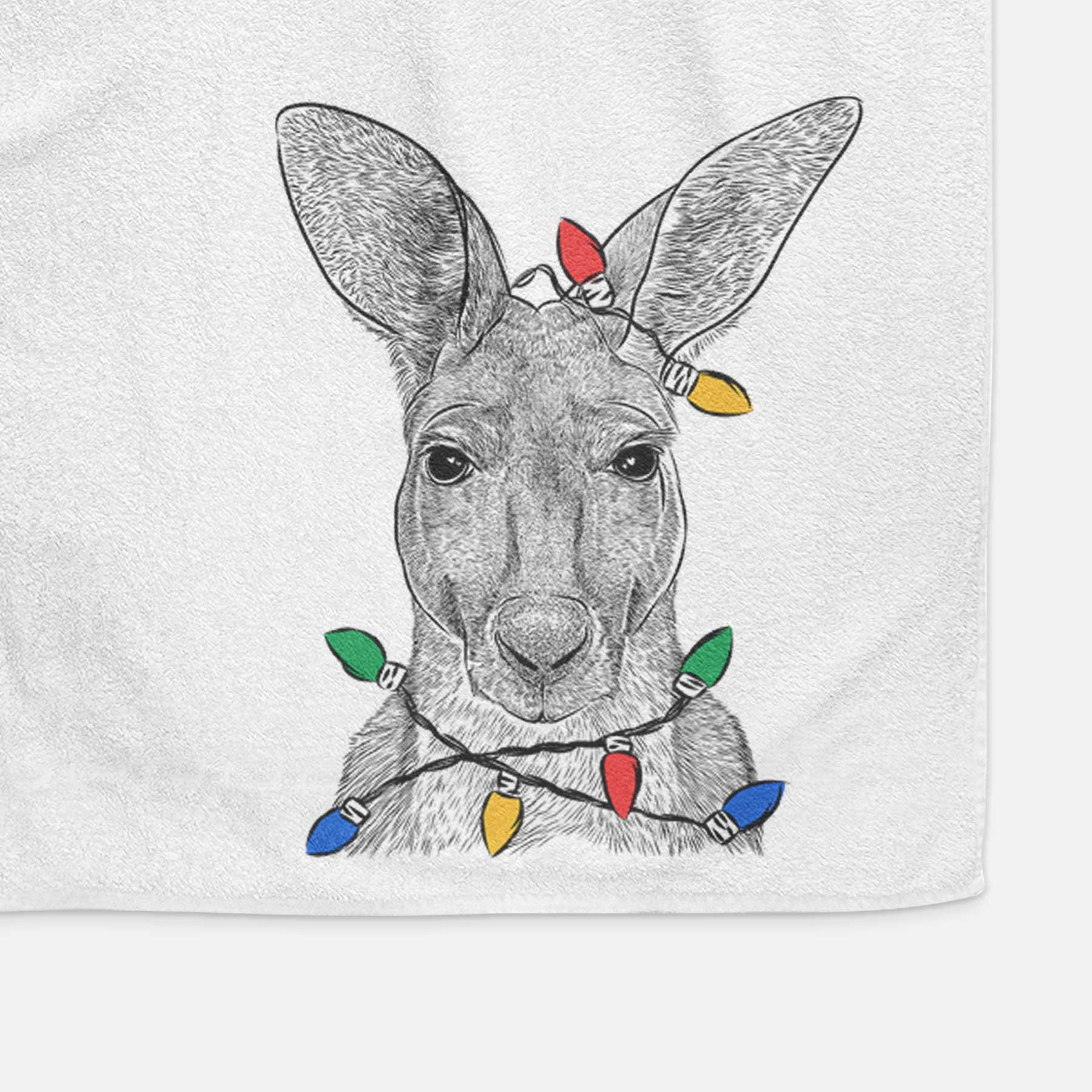 Roger the Red Kangaroo Decorative Hand Towel