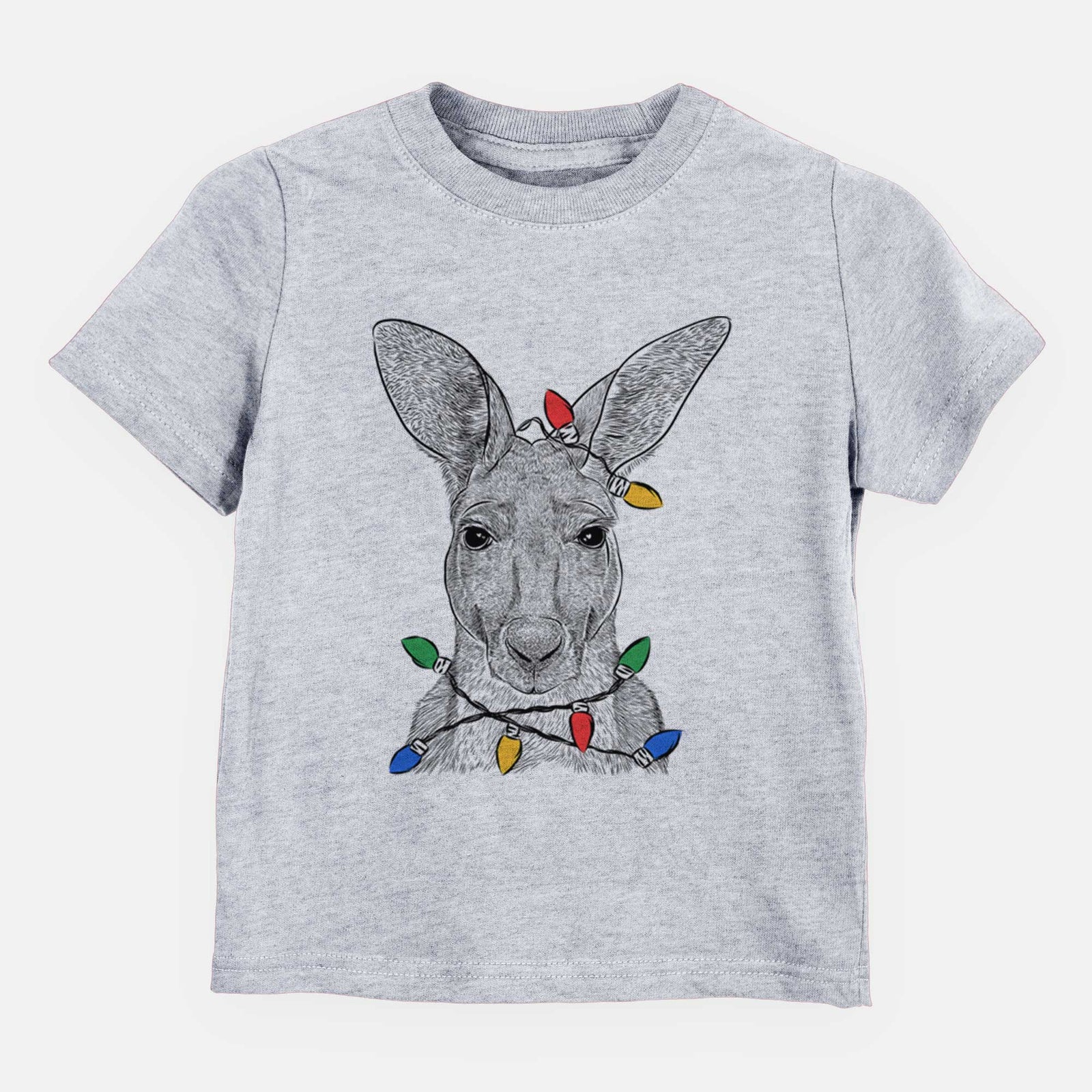 Christmas Lights Roger the Red Kangaroo - Kids/Youth/Toddler Shirt