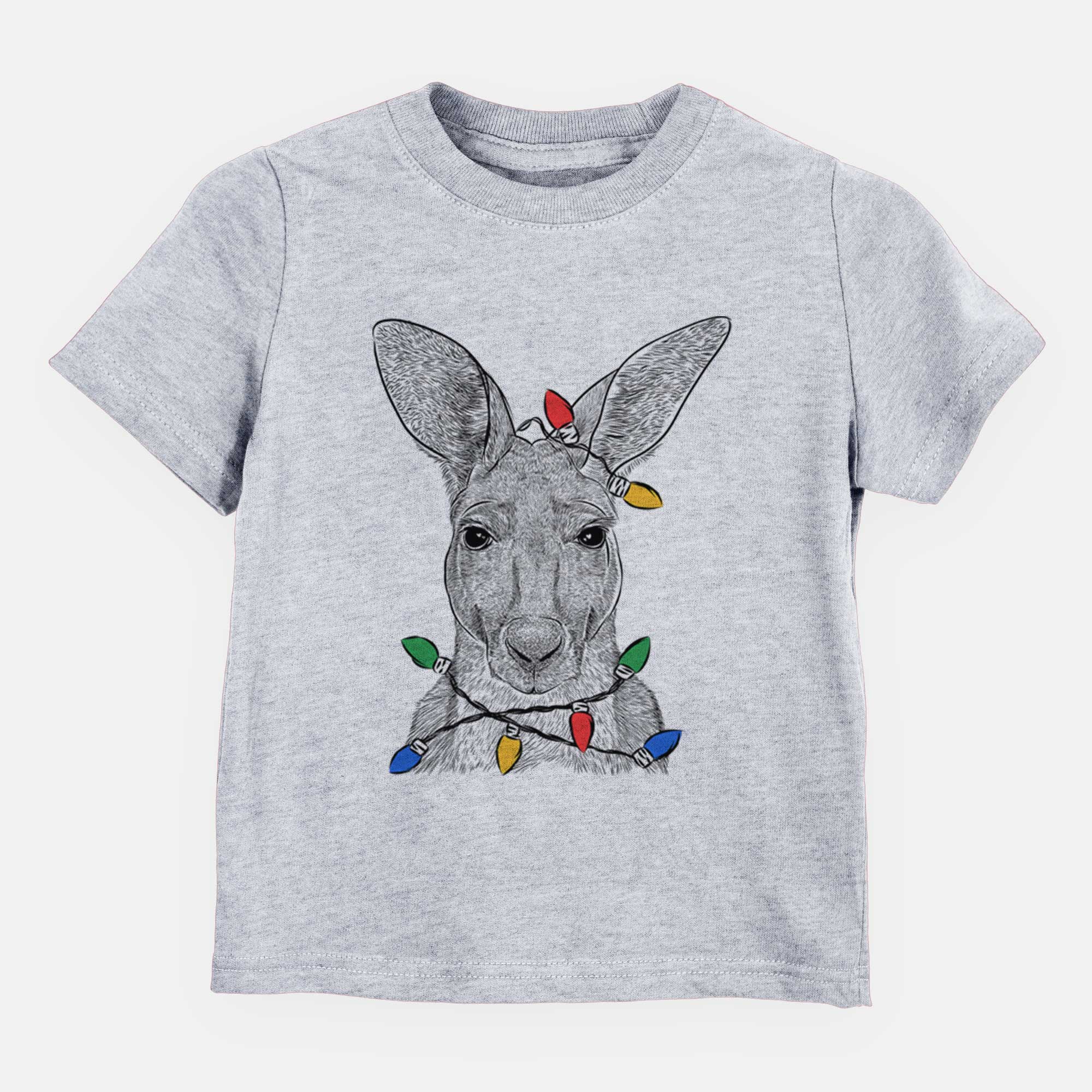 Christmas Lights Roger the Red Kangaroo - Kids/Youth/Toddler Shirt