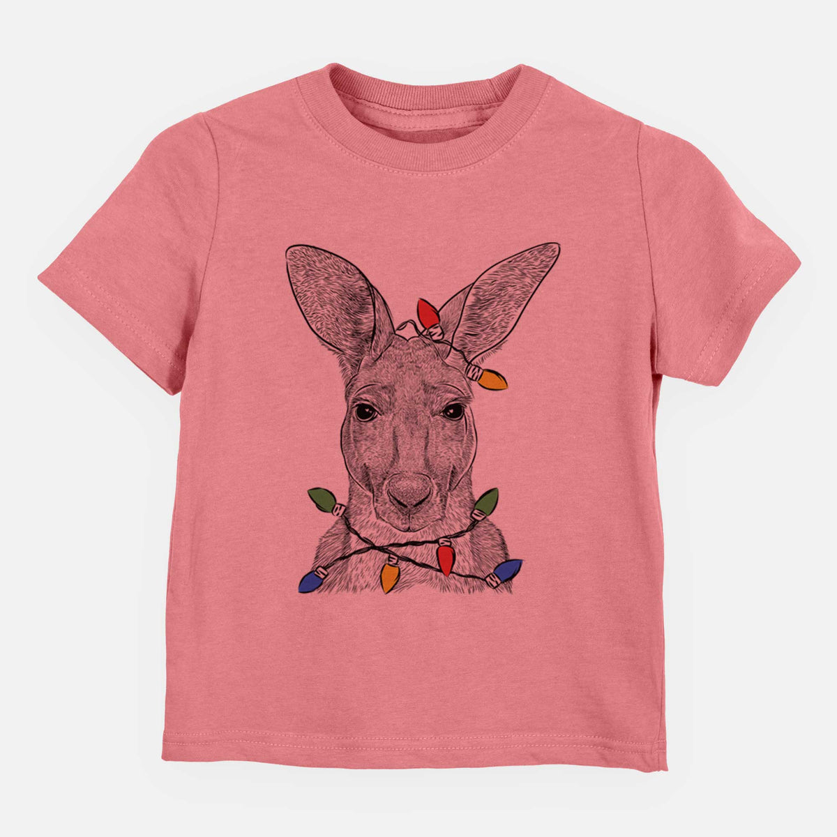 Christmas Lights Roger the Red Kangaroo - Kids/Youth/Toddler Shirt