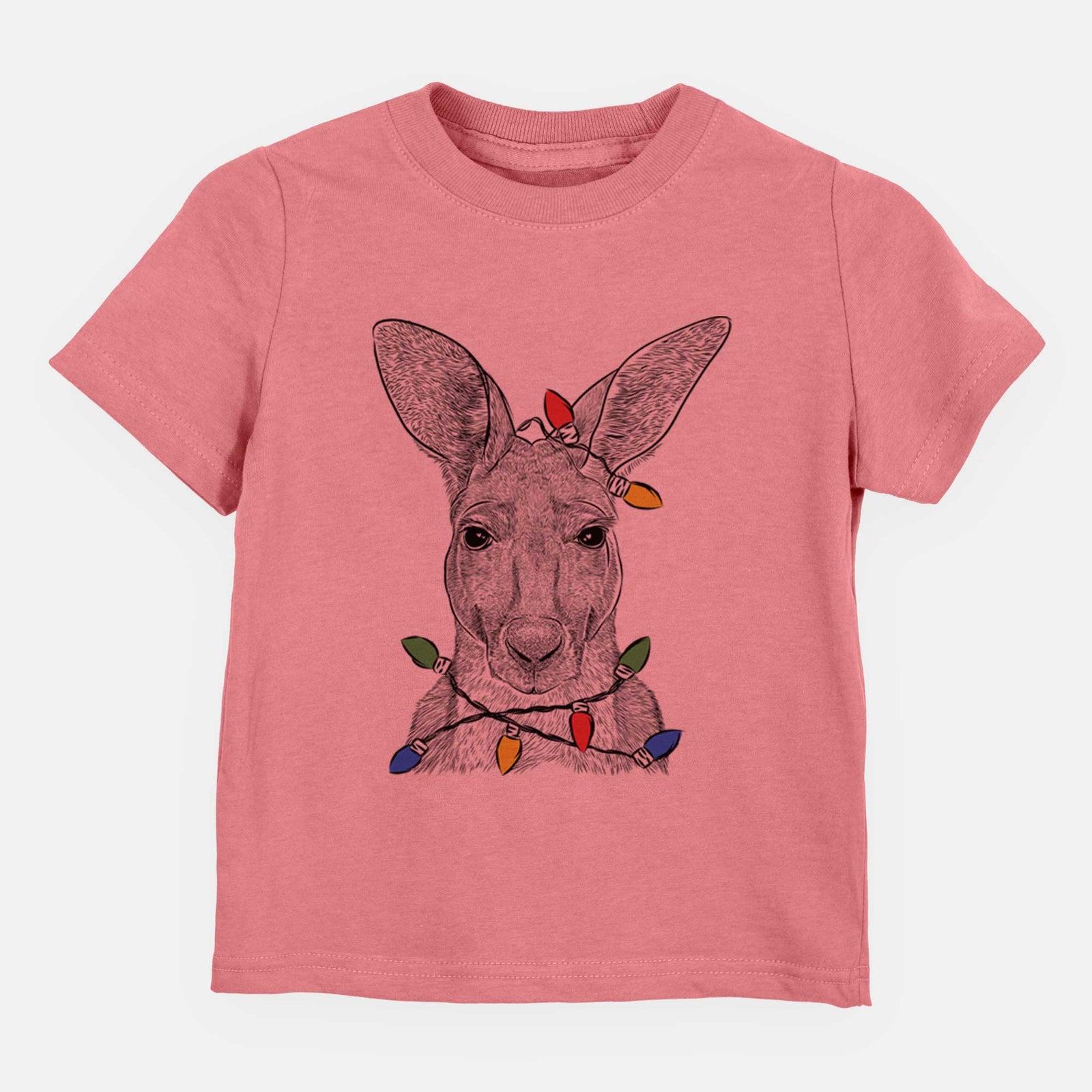 Christmas Lights Roger the Red Kangaroo - Kids/Youth/Toddler Shirt