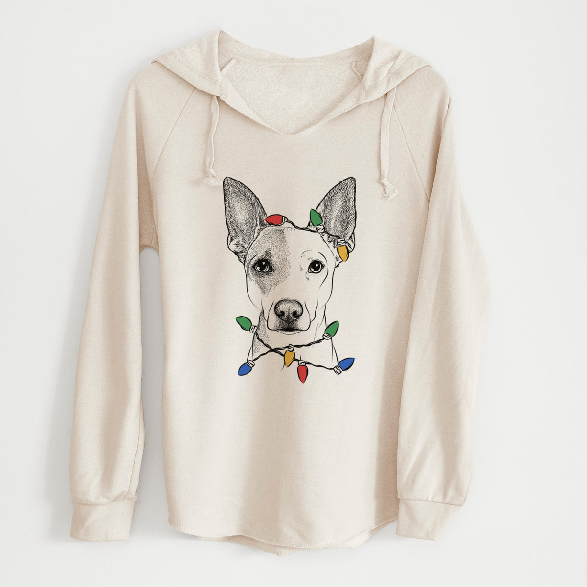 Christmas Lights Roo the Mixed Breed - Cali Wave Hooded Sweatshirt