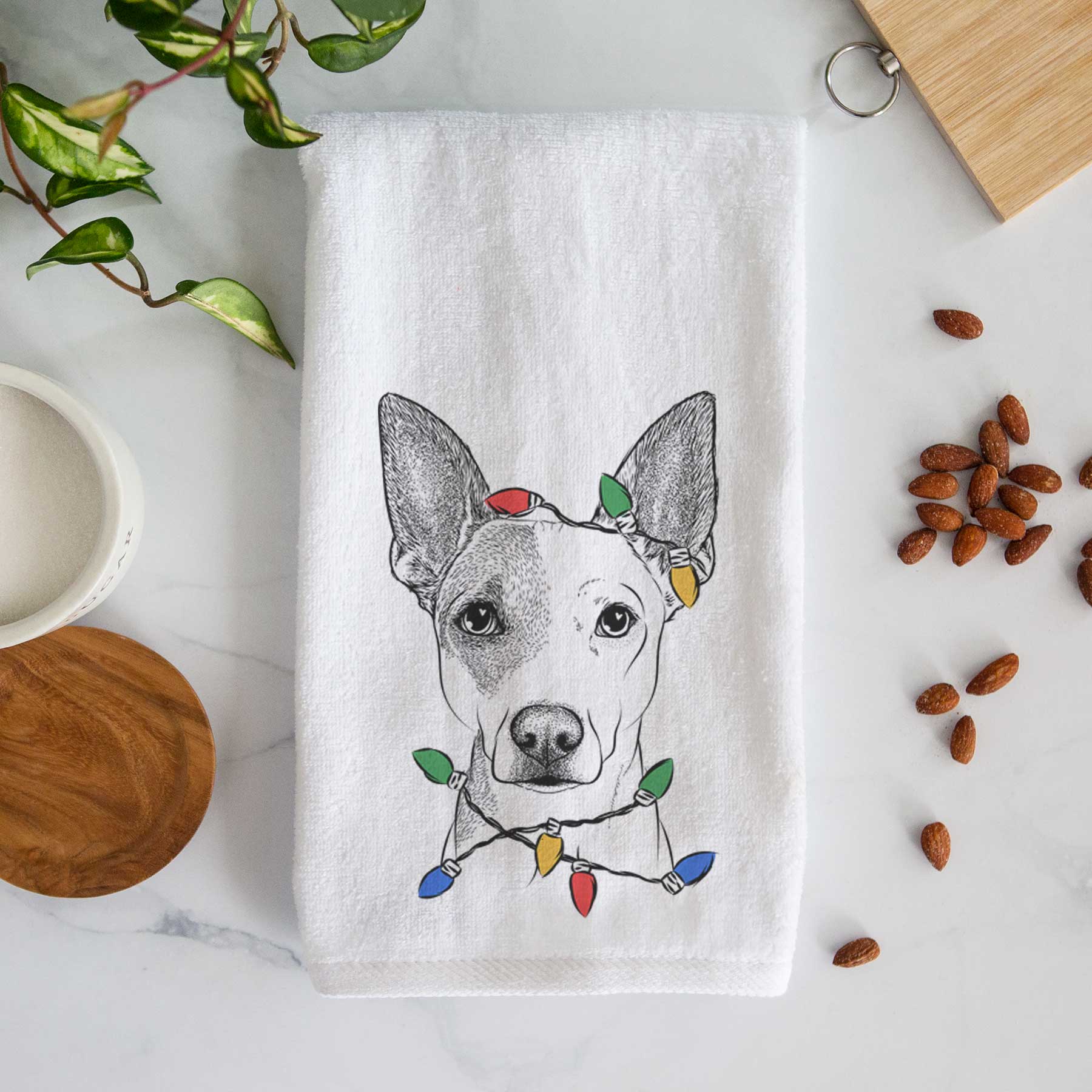 Roo the Mixed Breed Decorative Hand Towel