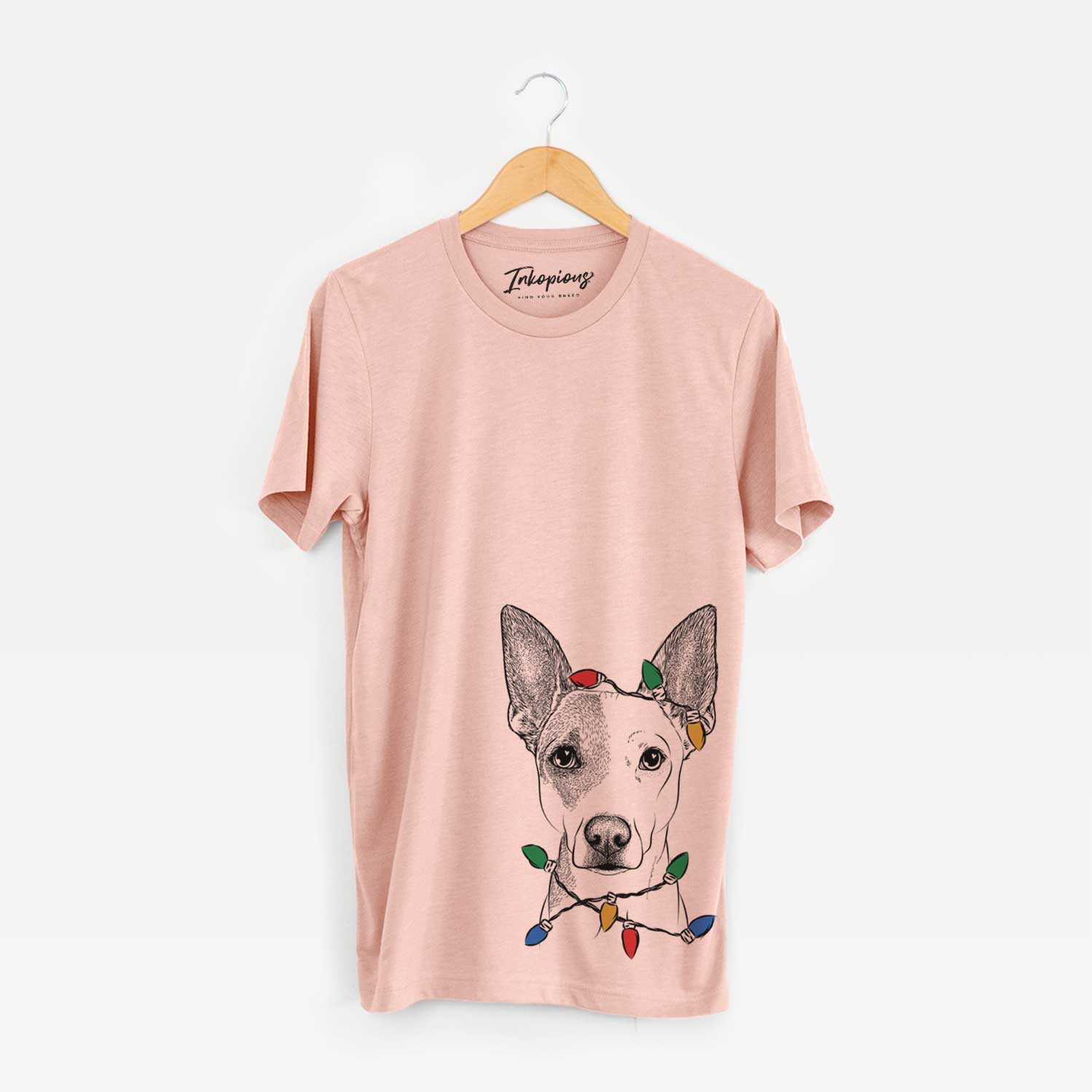 Christmas Lights Roo the Mixed Breed - Unisex Crewneck