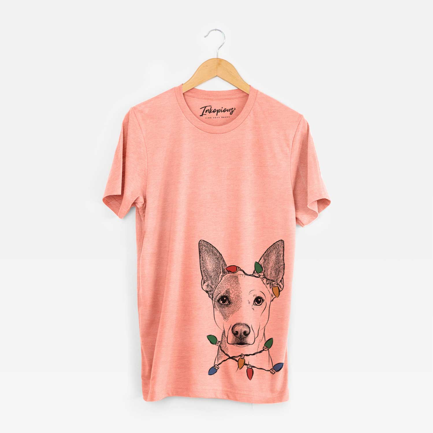 Christmas Lights Roo the Mixed Breed - Unisex Crewneck