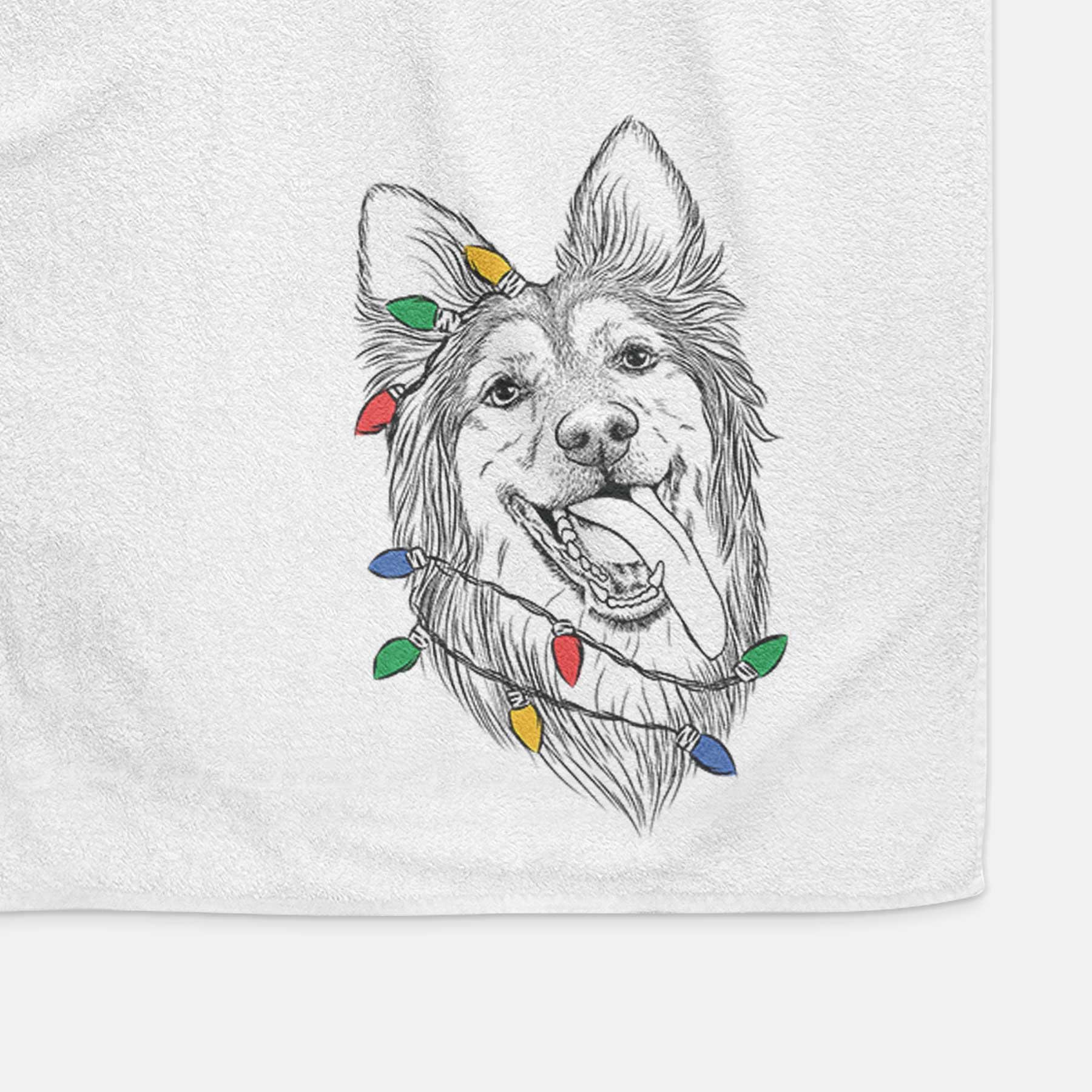 Rosalie the German Shepherd Mix Decorative Hand Towel