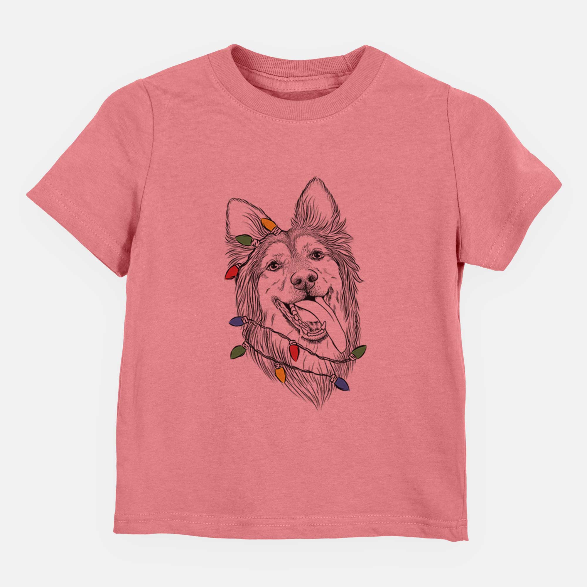 Christmas Lights Rosalie the German Shepherd Mix - Kids/Youth/Toddler Shirt