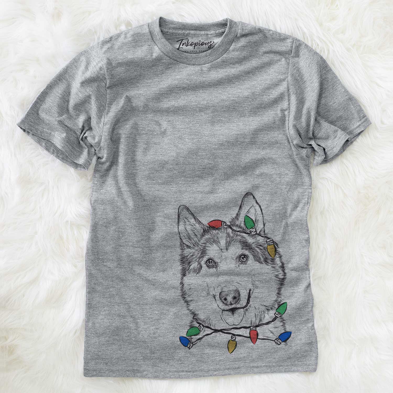 Christmas Lights Roshi the Mixed Breed - Unisex Crewneck