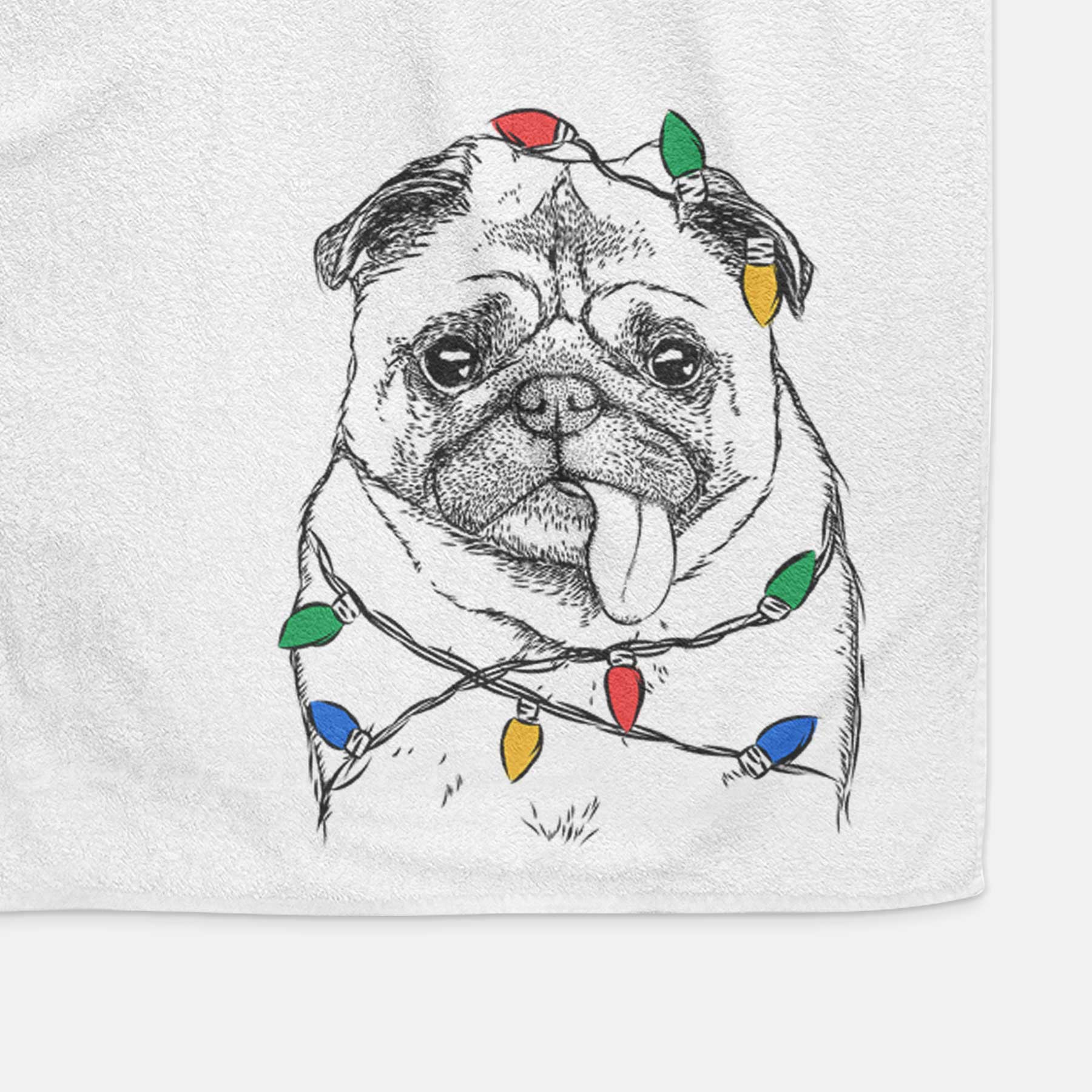 Rosie the Pug Decorative Hand Towel