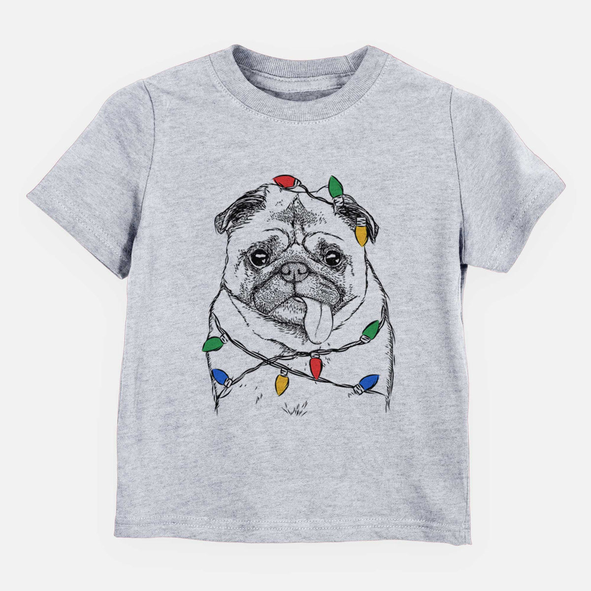 Christmas Lights Rosie the Pug - Kids/Youth/Toddler Shirt
