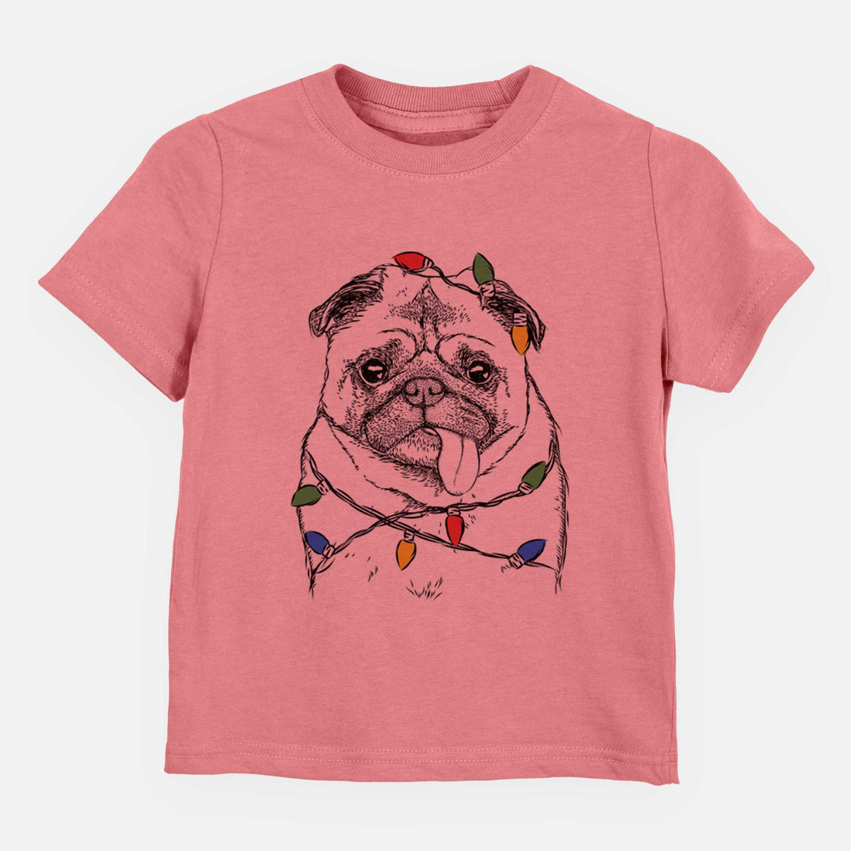Christmas Lights Rosie the Pug - Kids/Youth/Toddler Shirt