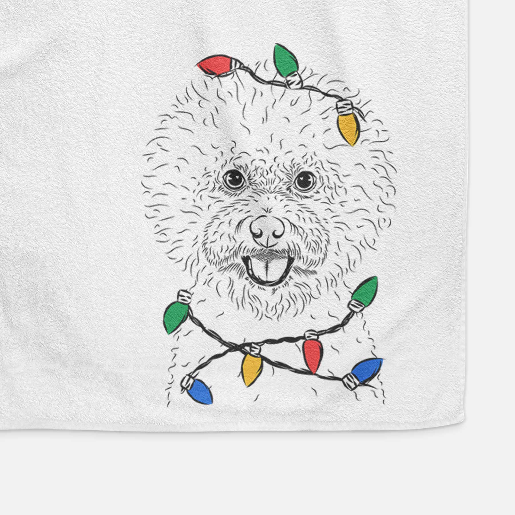 Ross the Bichon Frise Decorative Hand Towel