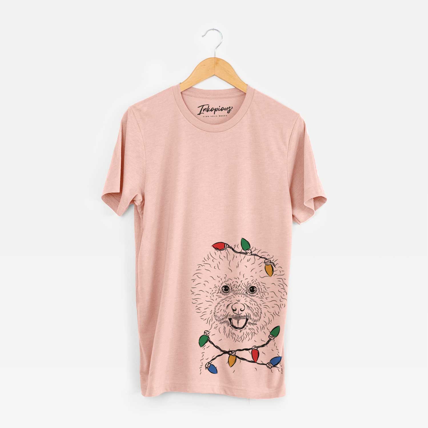 Christmas Lights Ross the Bichon Frise - Unisex Crewneck