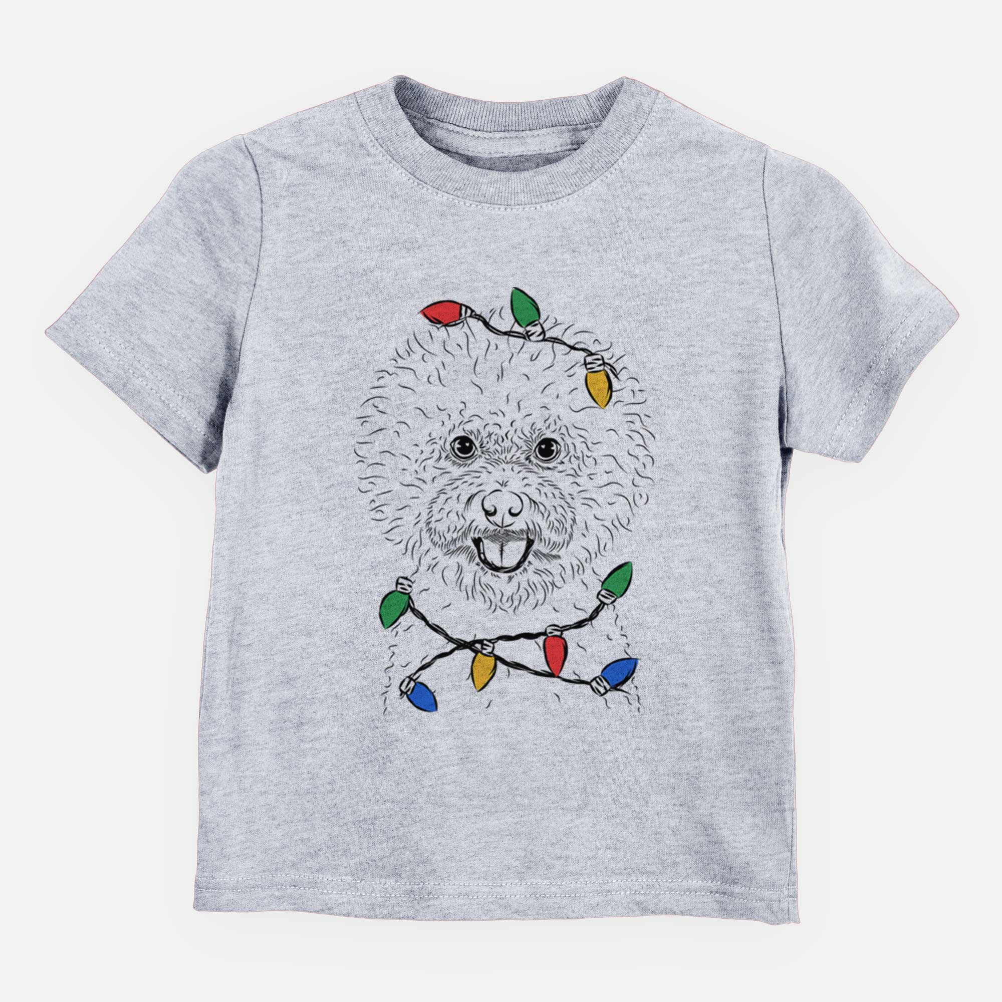 Christmas Lights Ross the Bichon Frise - Kids/Youth/Toddler Shirt