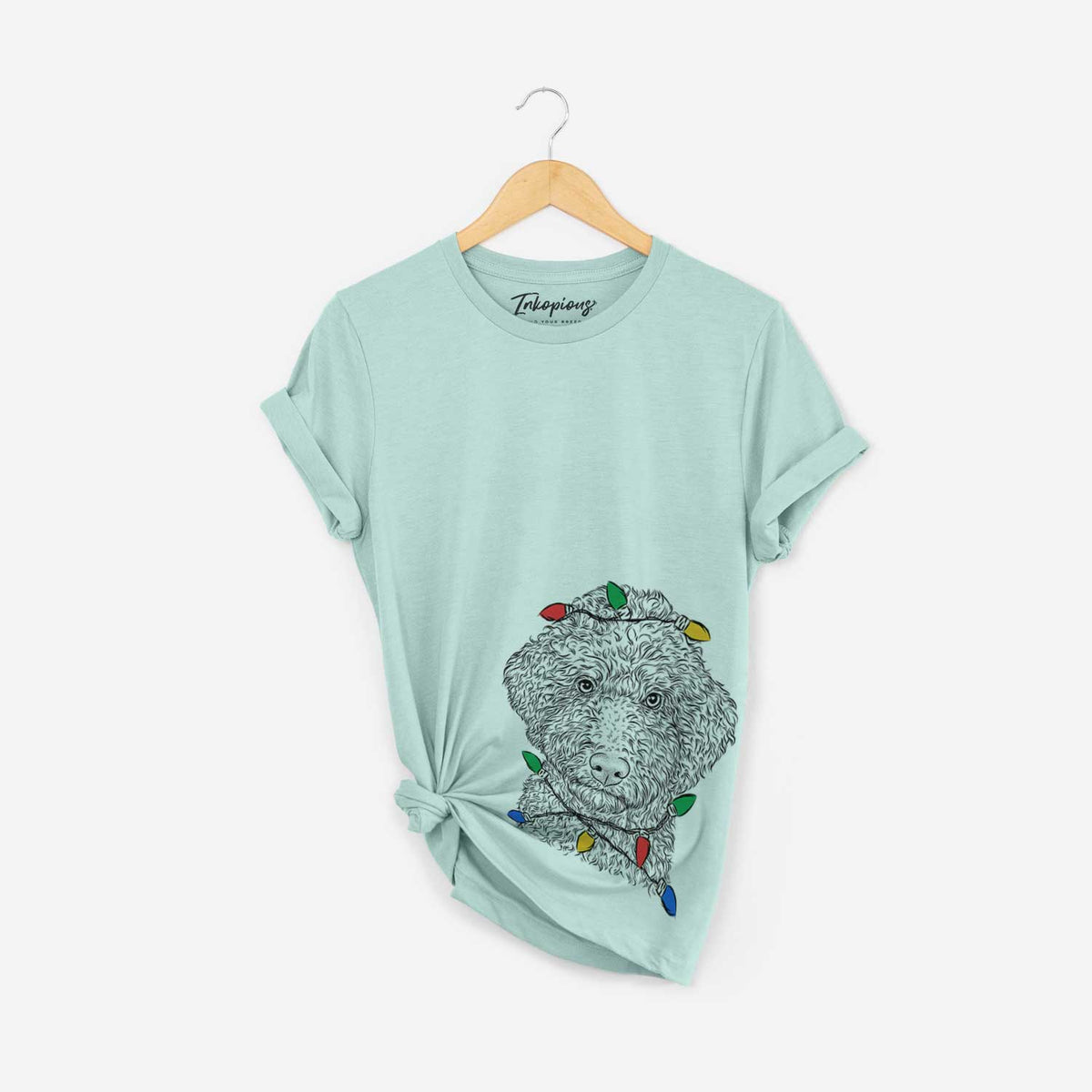 Christmas Lights Ross the Lagotto Romagnolo - Unisex Crewneck