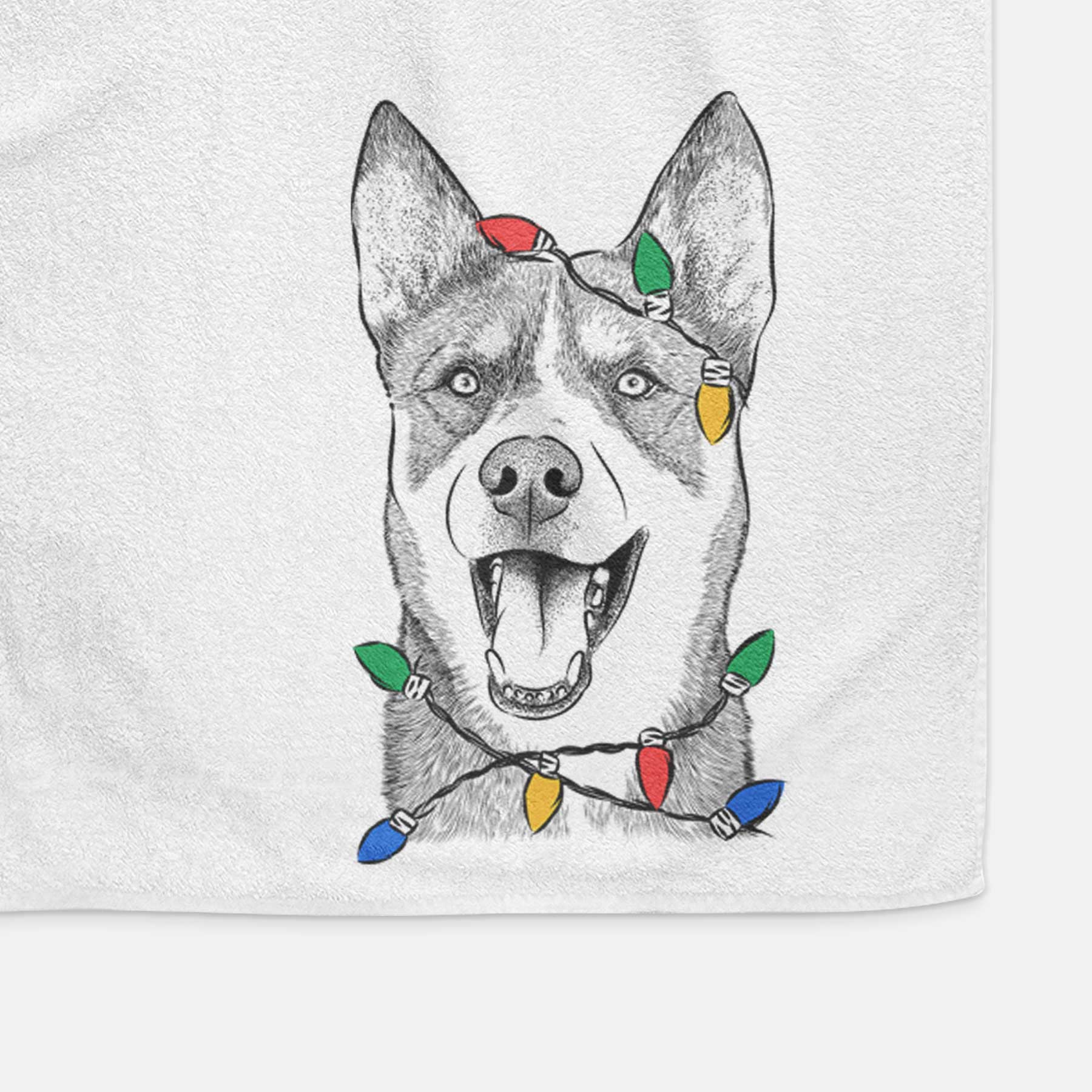 Roux the Siberian Husky Decorative Hand Towel