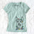 Christmas Lights Roux the Siberian Husky - Women's V-neck Shirt