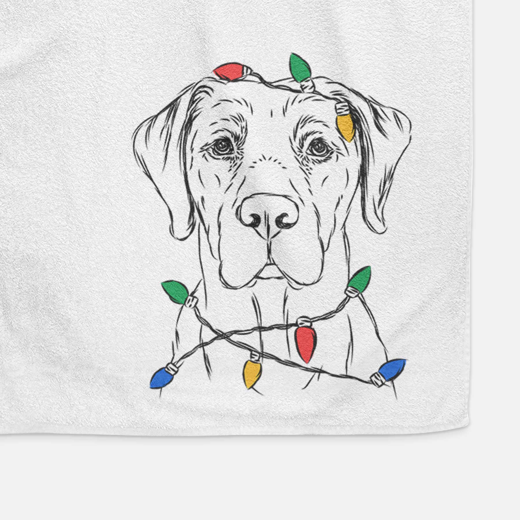 Rowdy the Labrador Retriever Decorative Hand Towel