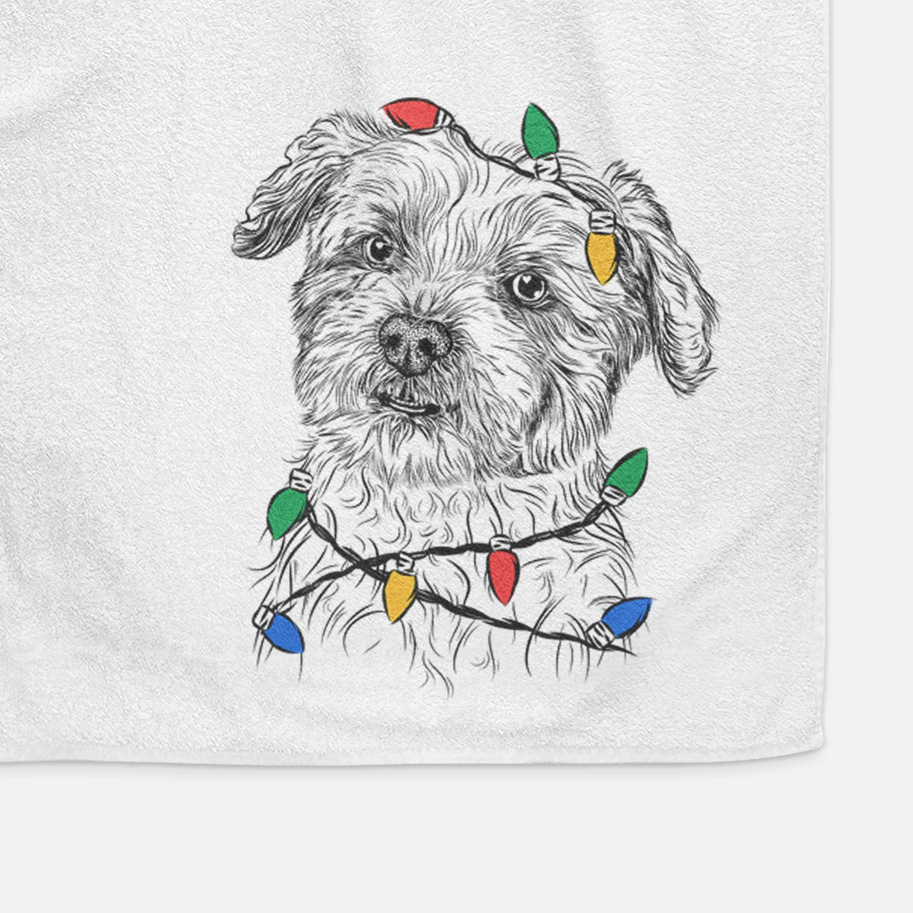 Roxie the Schnauzer Shih Tzu Mix Decorative Hand Towel