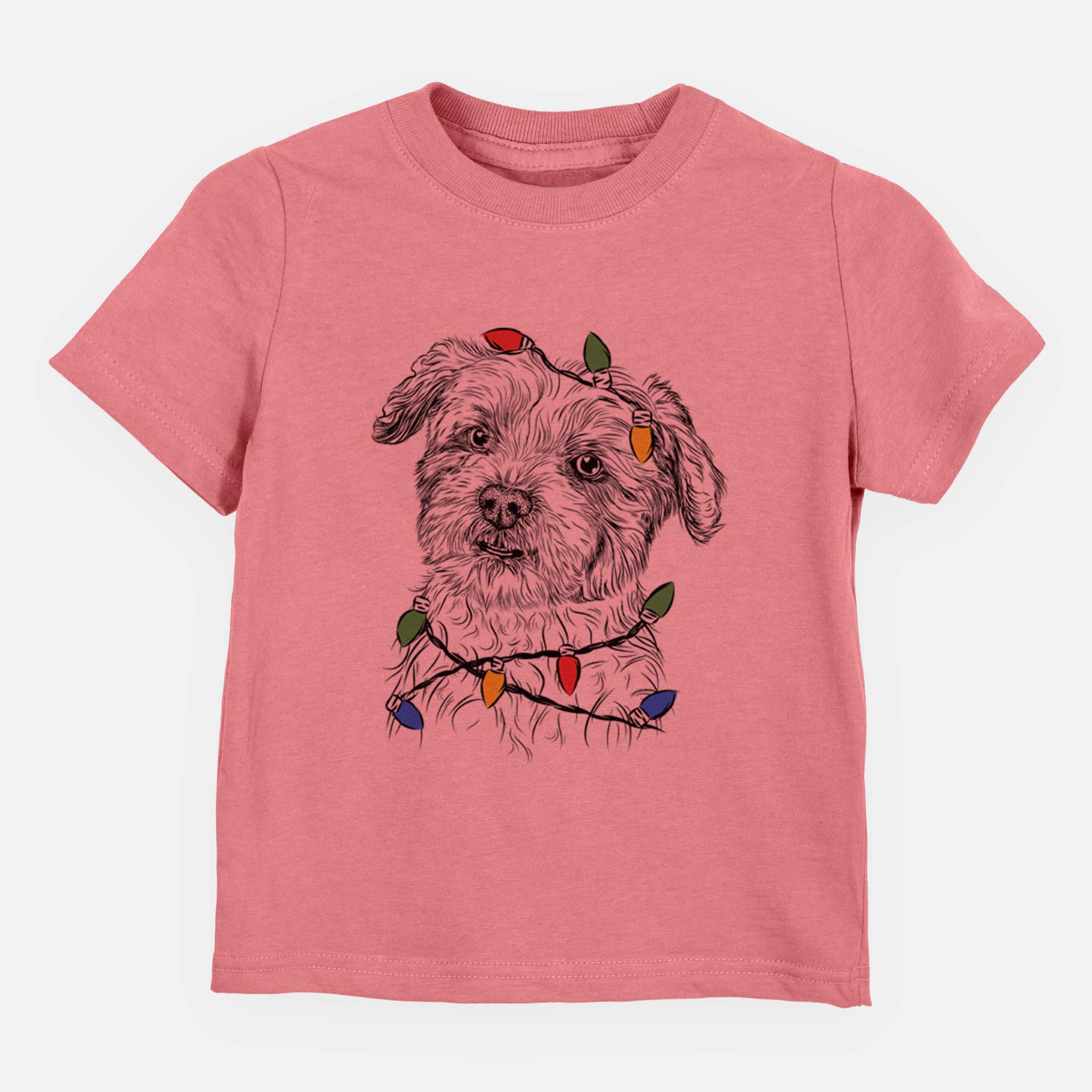 Christmas Lights Roxie the Schnauzer Shih Tzu Mix - Kids/Youth/Toddler Shirt