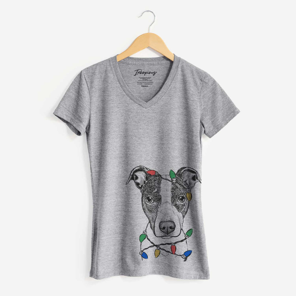 Christmas Lights Roxy the Bo Jack - Women's V-neck Shirt