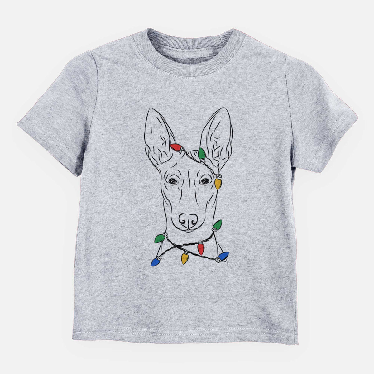 Christmas Lights Ruadh the Pharaoh Hound - Kids/Youth/Toddler Shirt