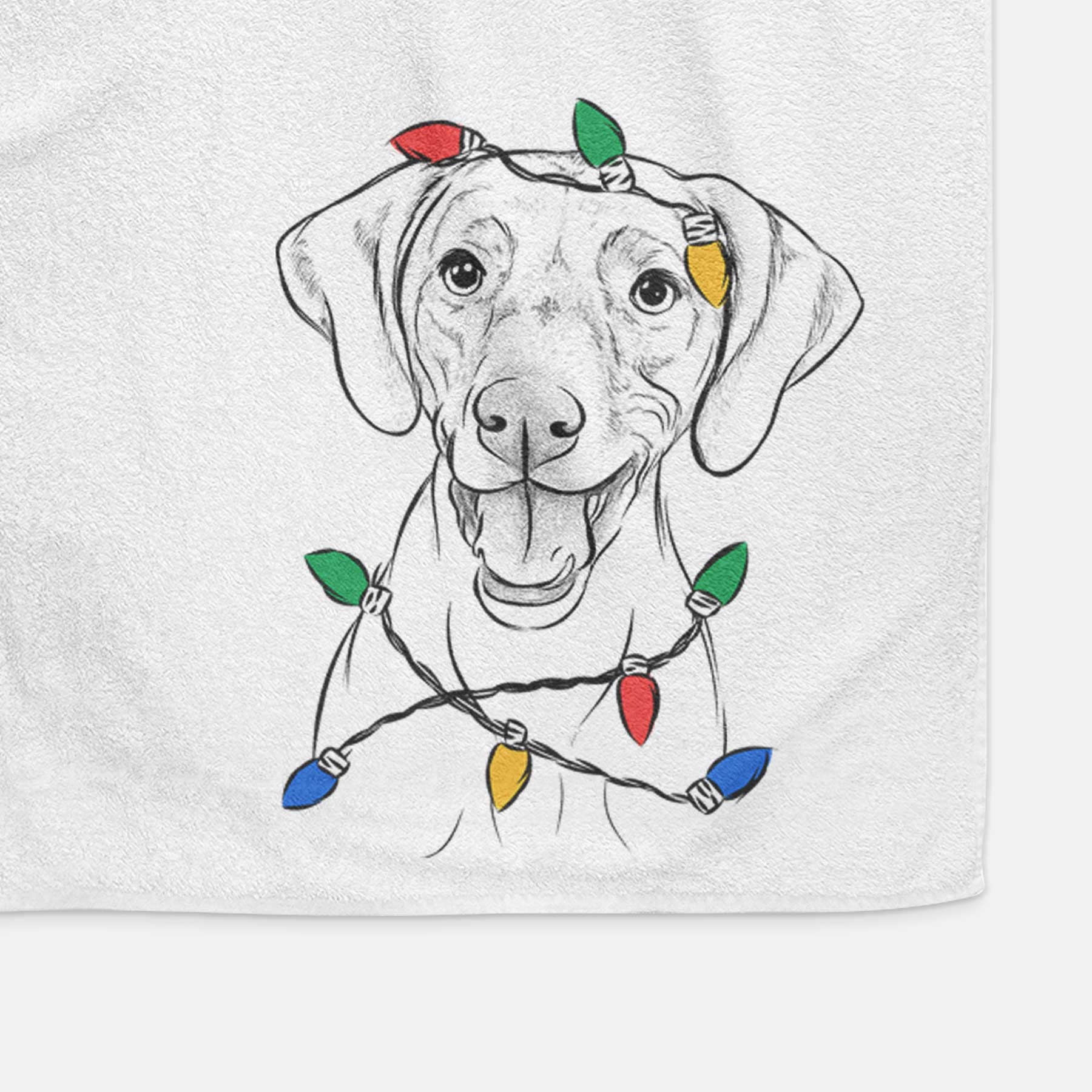 Ruby the Vizsla Decorative Hand Towel