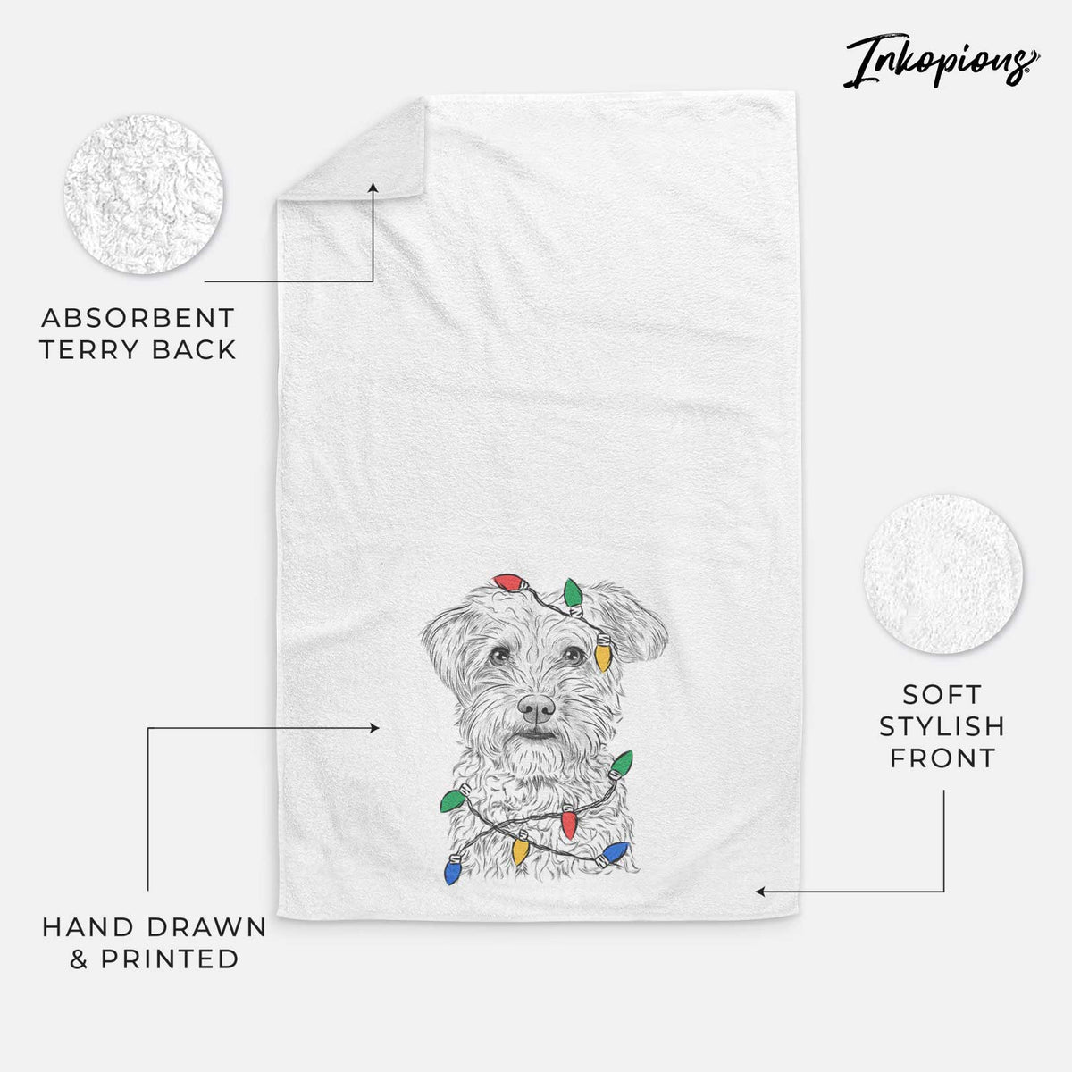 Rudy the Schnoodle Decorative Hand Towel