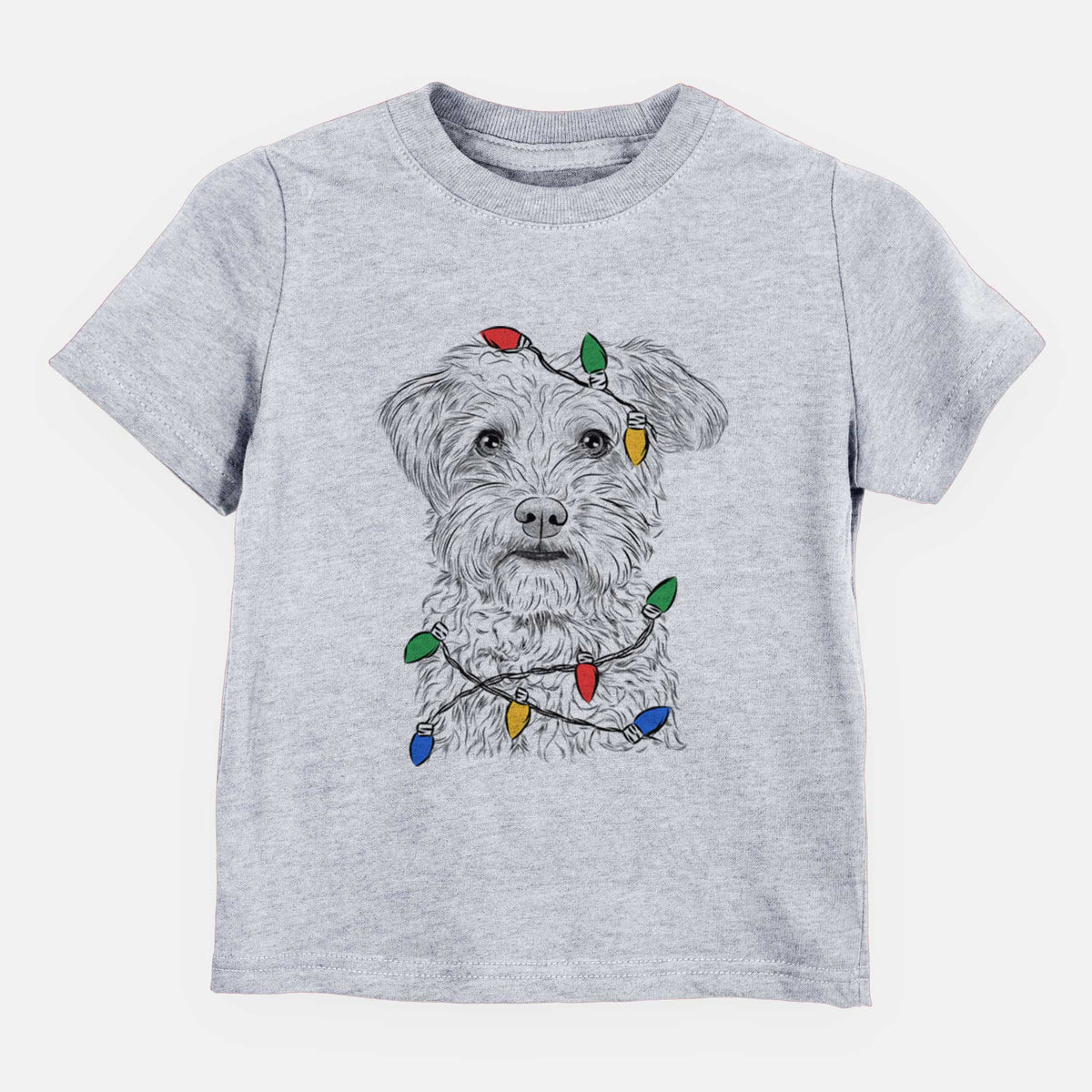 Christmas Lights Rudy the Schnoodle - Kids/Youth/Toddler Shirt