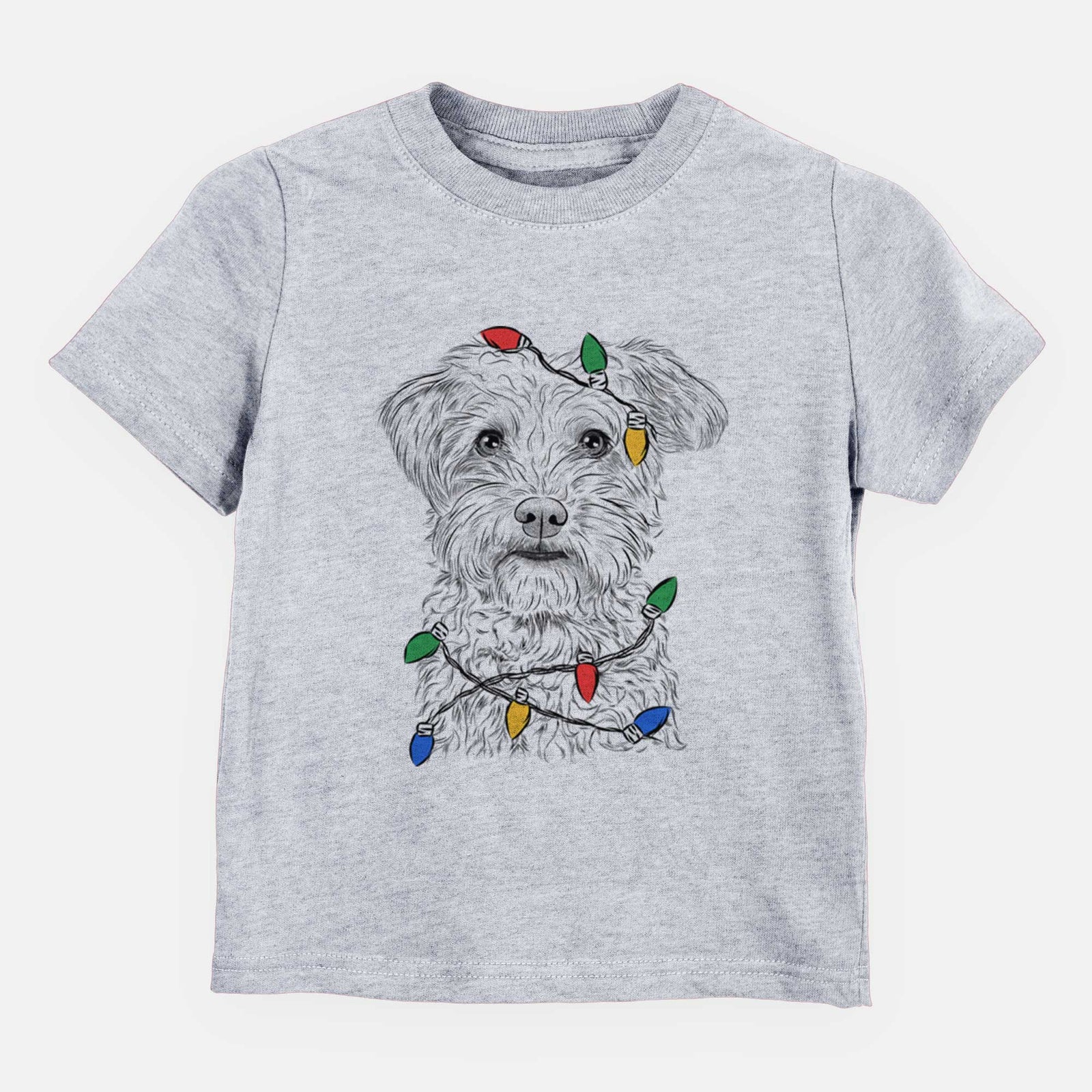 Christmas Lights Rudy the Schnoodle - Kids/Youth/Toddler Shirt