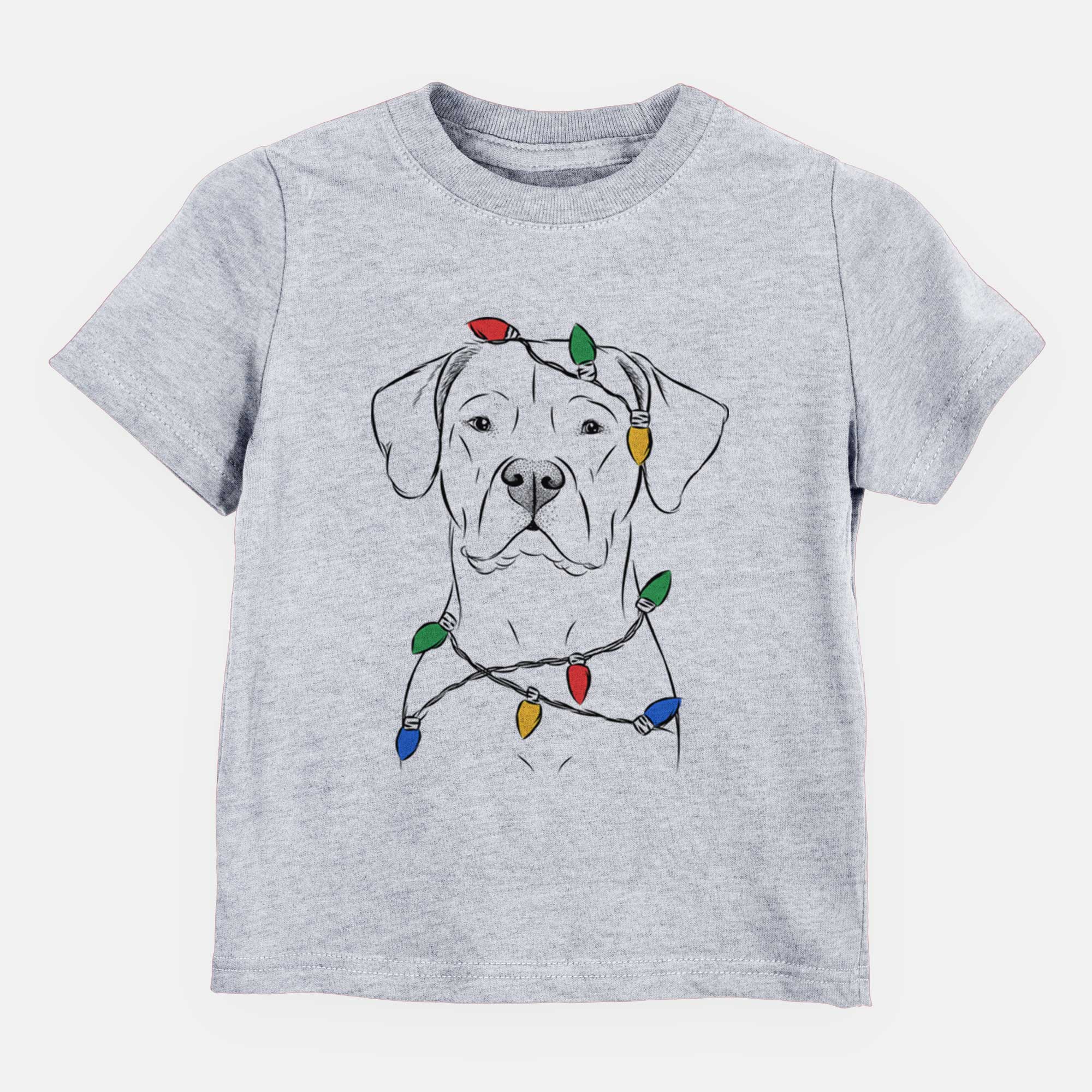 Christmas Lights Rufio the Dogo Argentino - Kids/Youth/Toddler Shirt