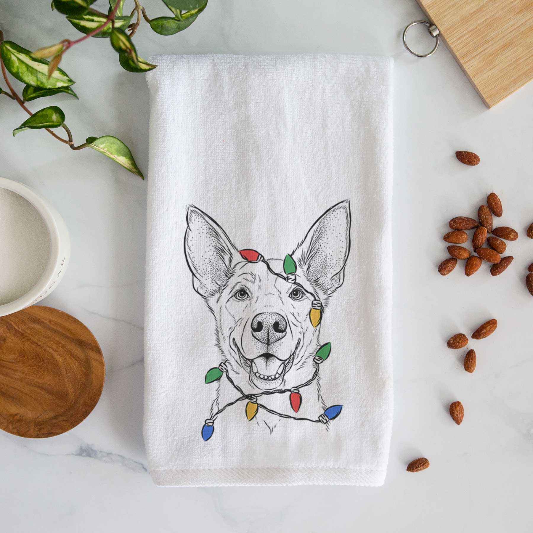 Rumley the Kelpie Mix Decorative Hand Towel