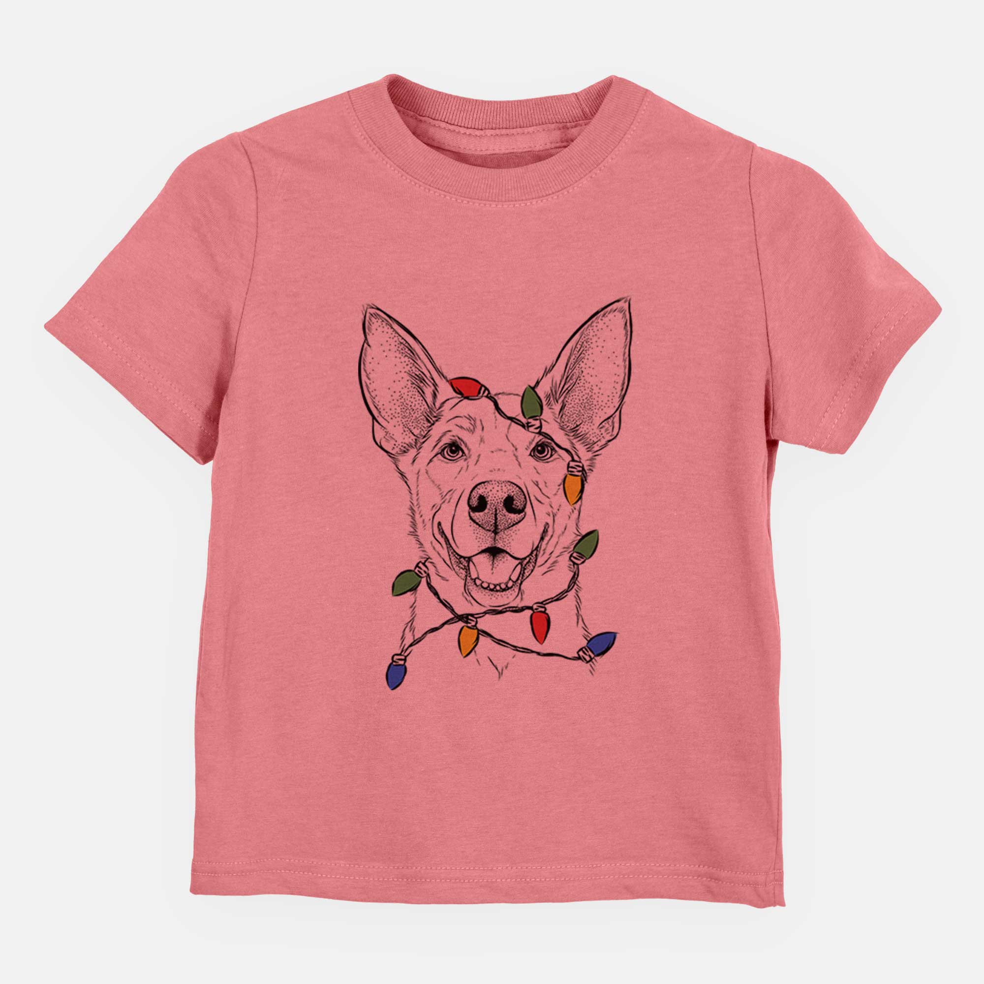 Christmas Lights Rumley the Kelpie Mix - Kids/Youth/Toddler Shirt