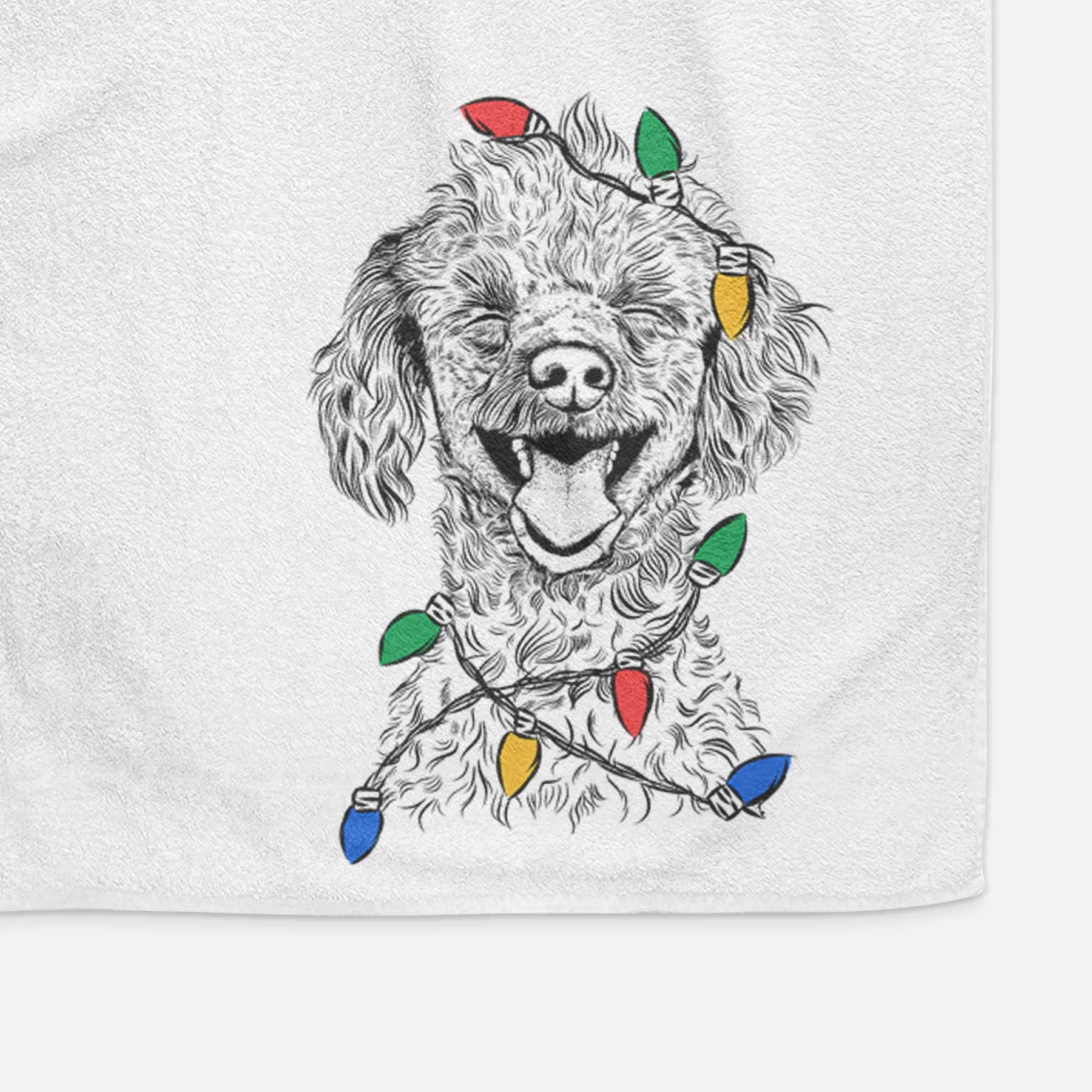 Rusty the Toy Poodle Decorative Hand Towel