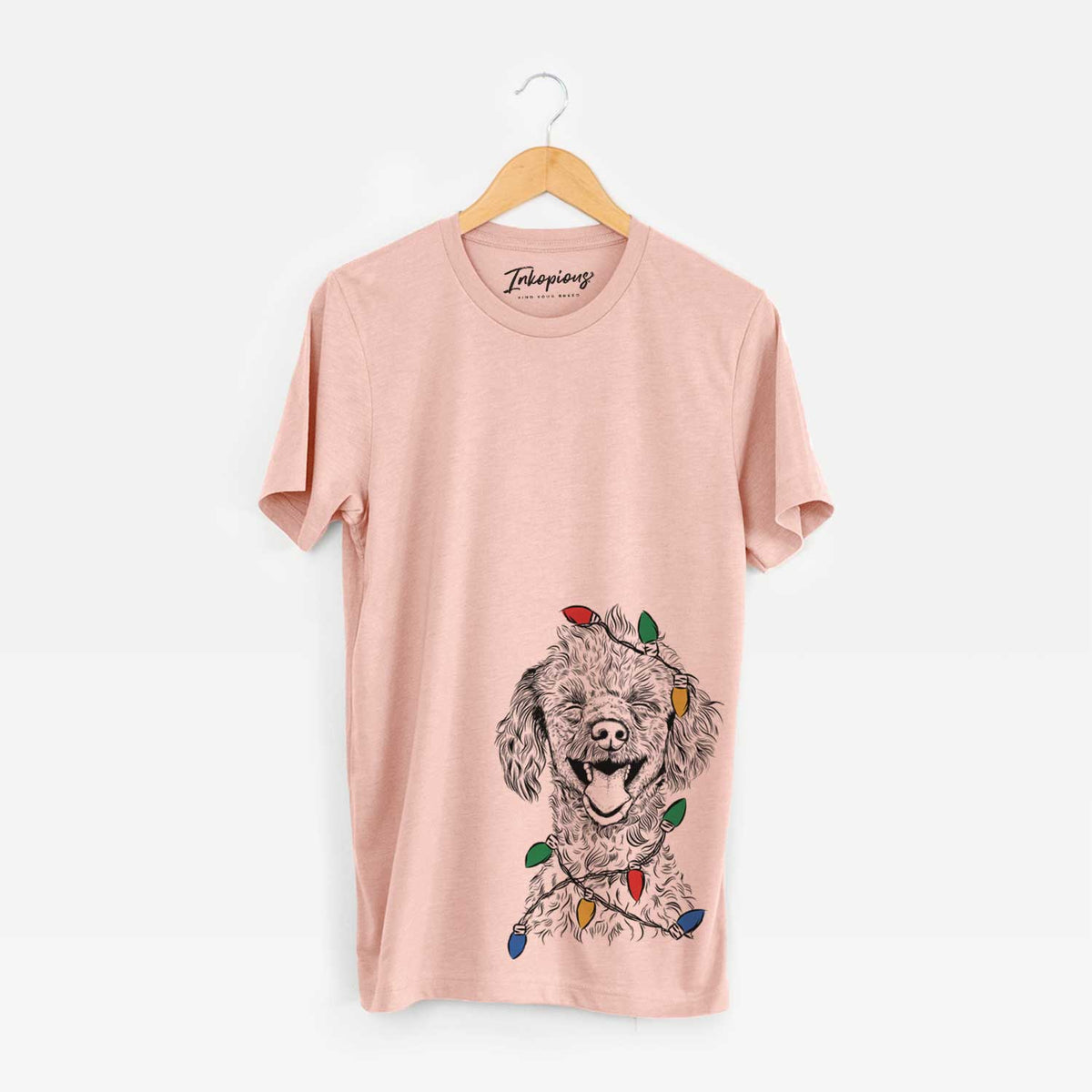 Christmas Lights Rusty the Toy Poodle - Unisex Crewneck