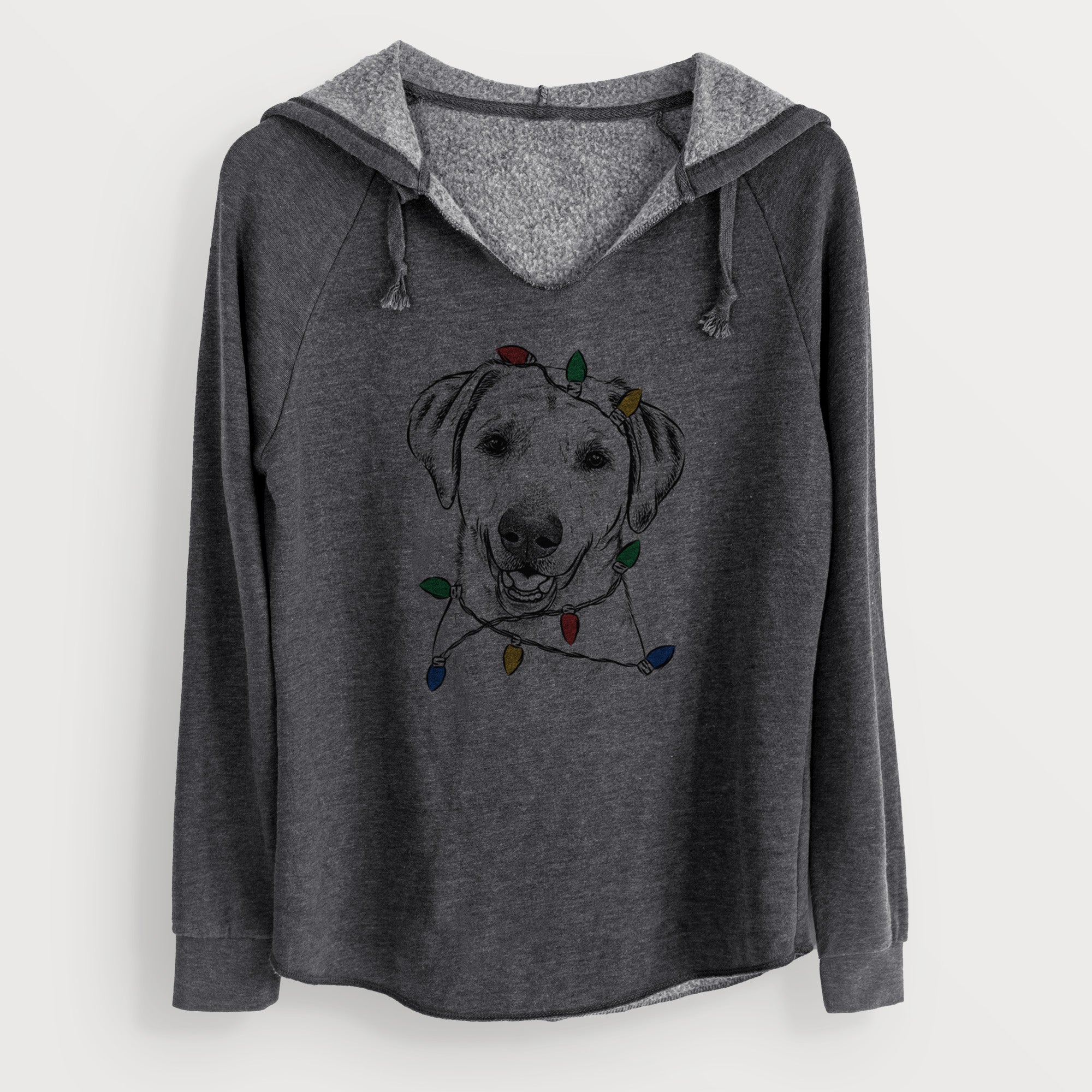 Christmas Lights Rusty the Labrador Retriever - Cali Wave Hooded Sweatshirt