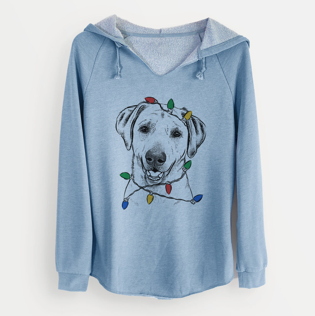 Christmas Lights Rusty the Labrador Retriever - Cali Wave Hooded Sweatshirt