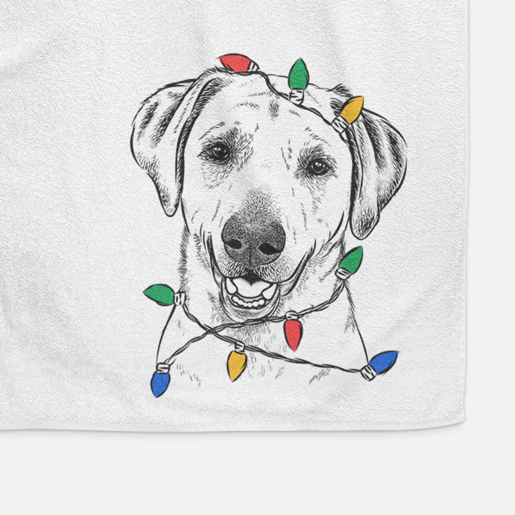 Rusty the Labrador Retriever Decorative Hand Towel